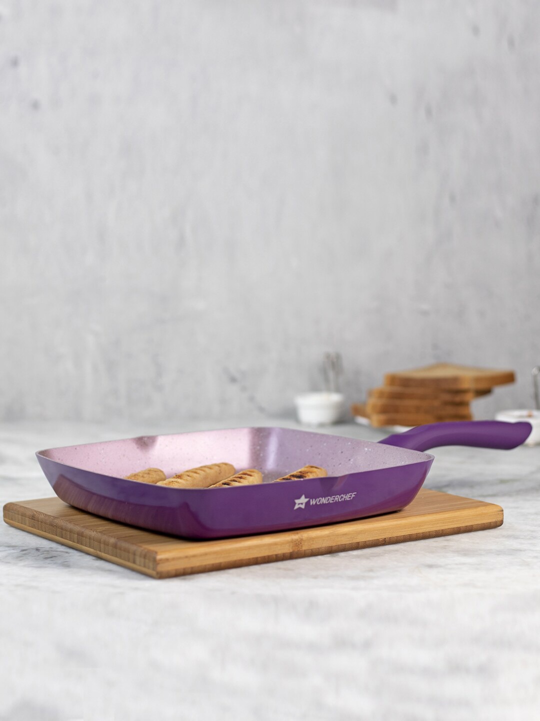 

Wonderchef Purple Aluminum Royal Velvet Grill Pan