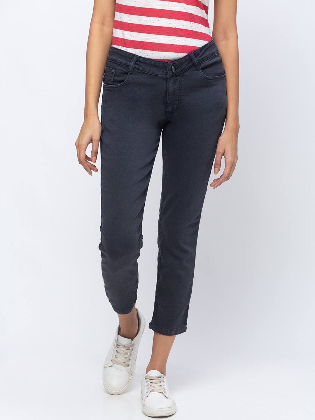

ZOLA Women Grey Pencil Fit Jeans