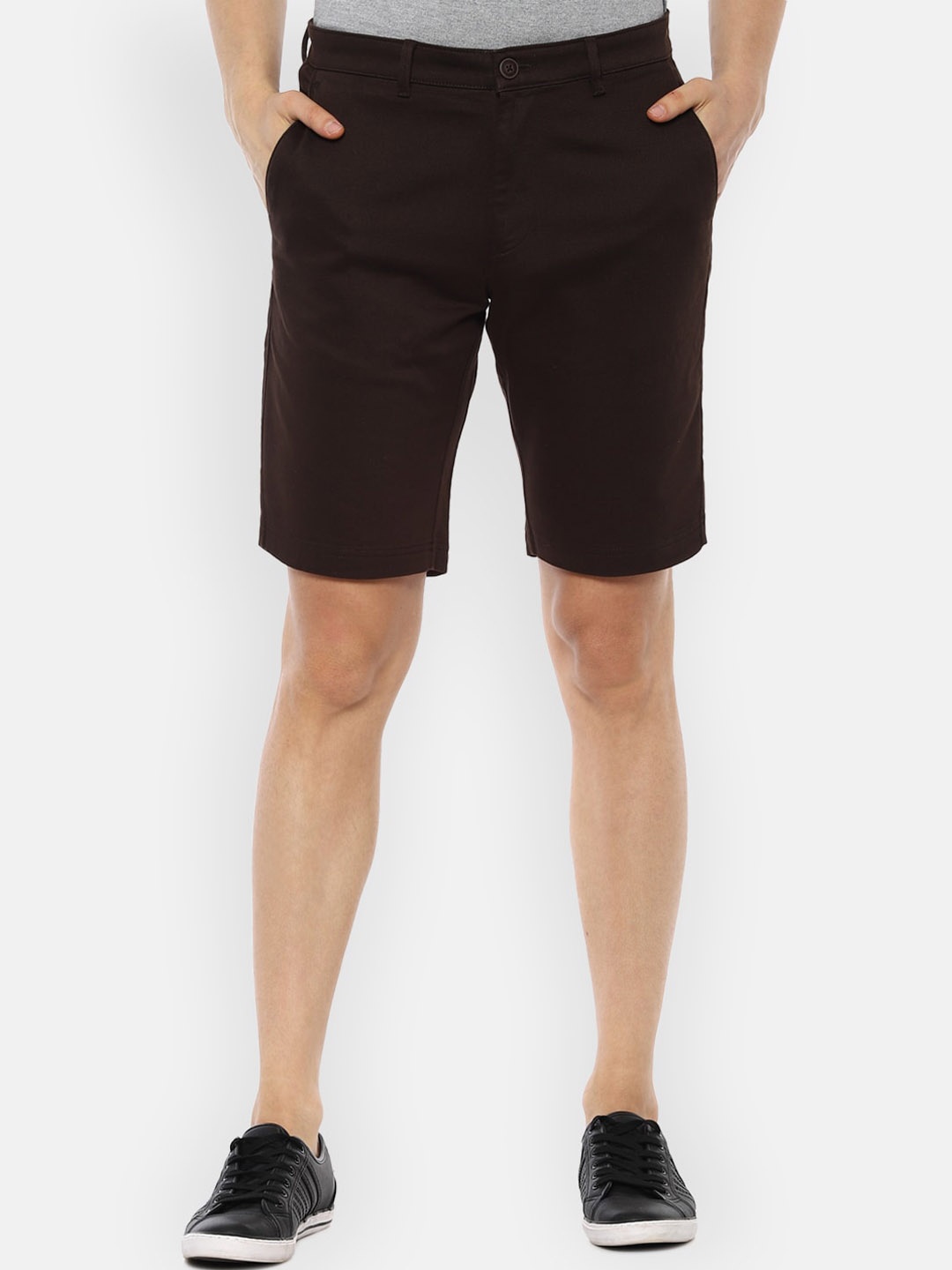 

Van Heusen Sport Men Brown Mid-Rise Regular Cotton Shorts