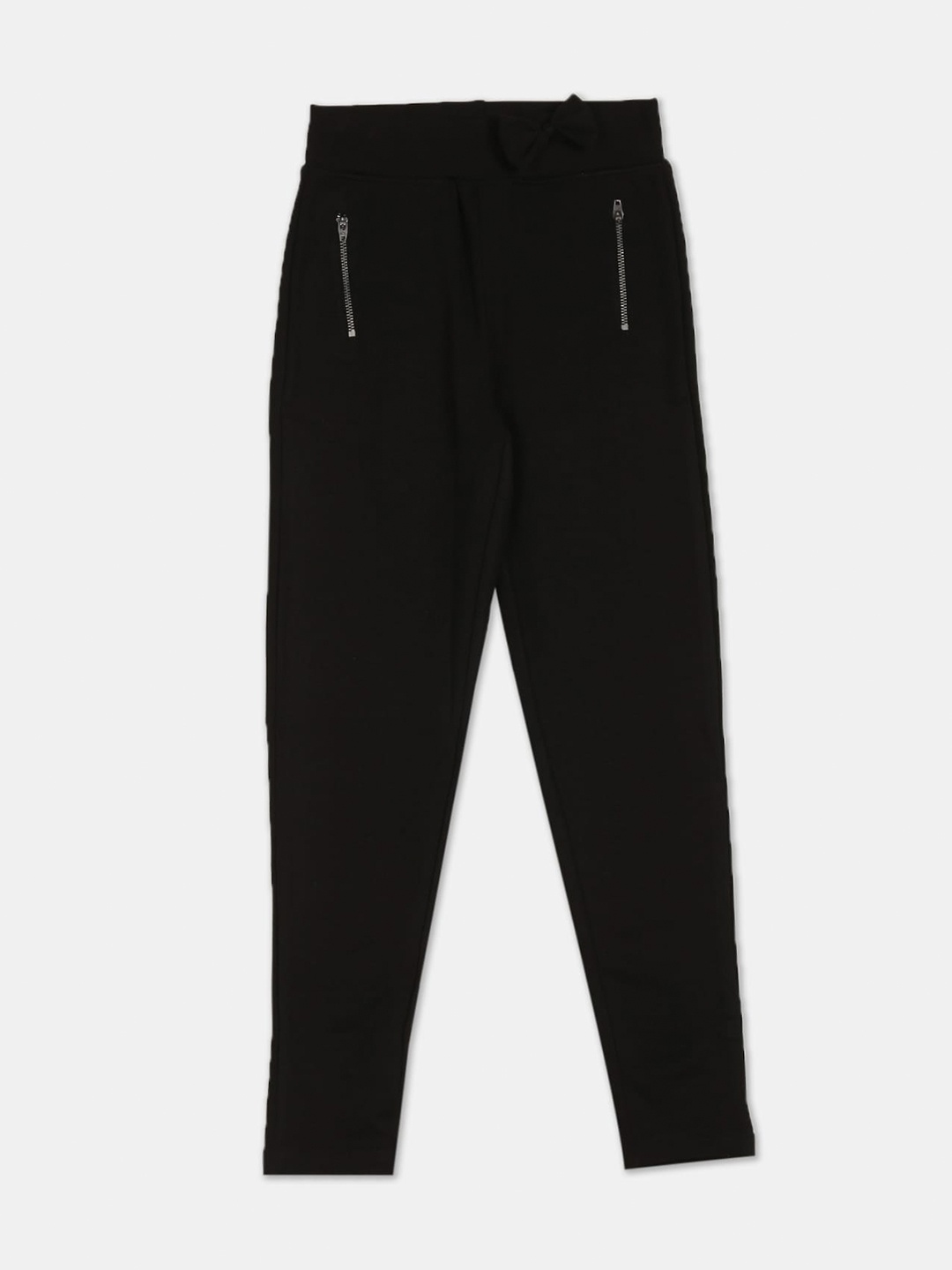

Cherokee Girls Black Elasticized Waist Solid Treggings