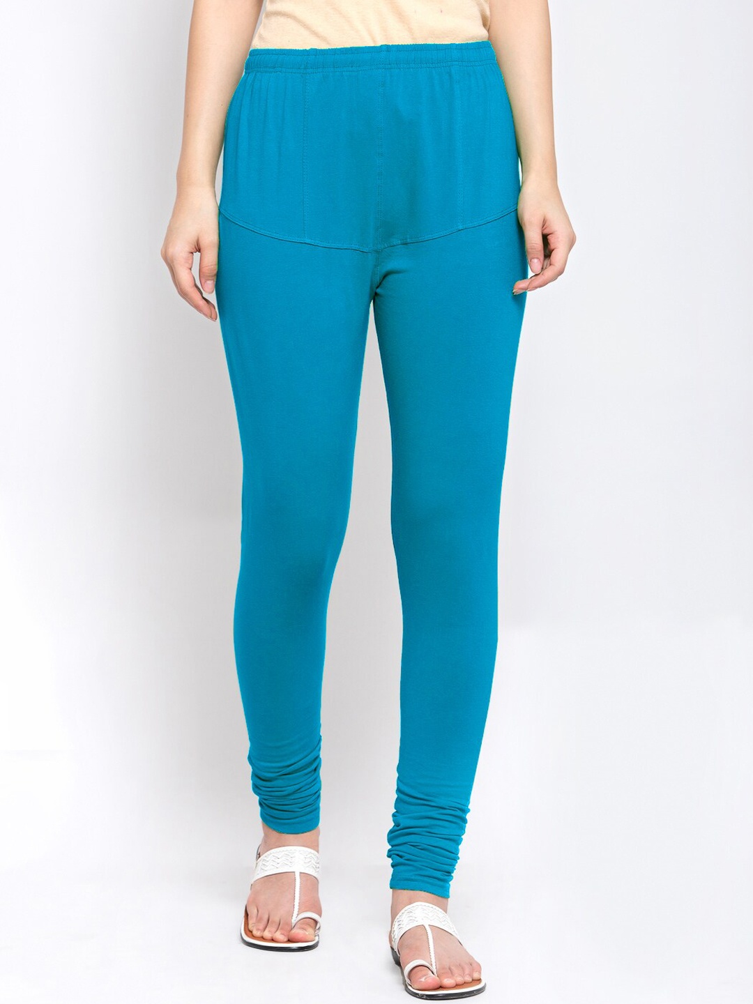 

Klotthe Women Blue Solid Cotton Legging