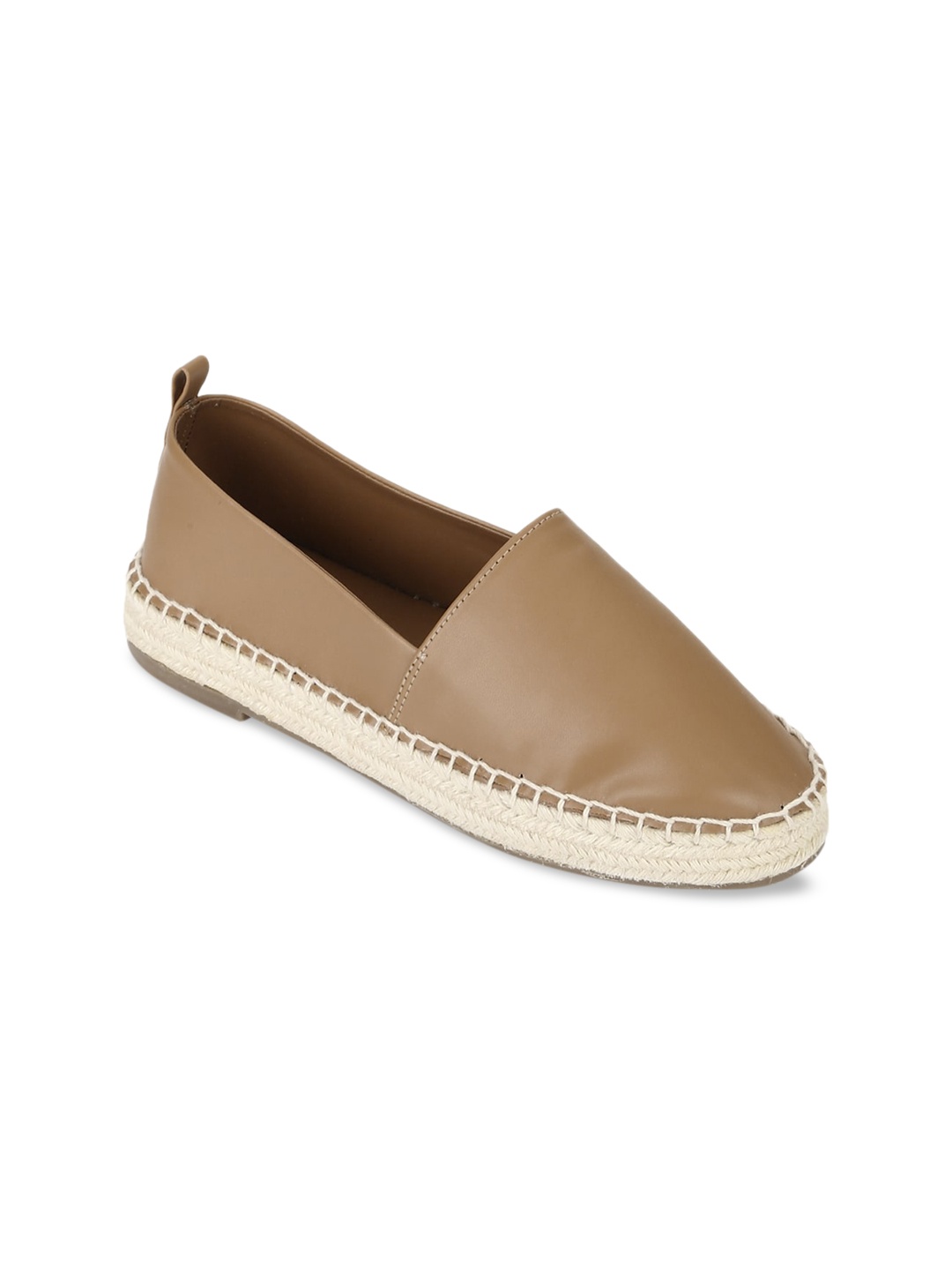 

Truffle Collection Women Nude Colourblocked PU Espadrilles