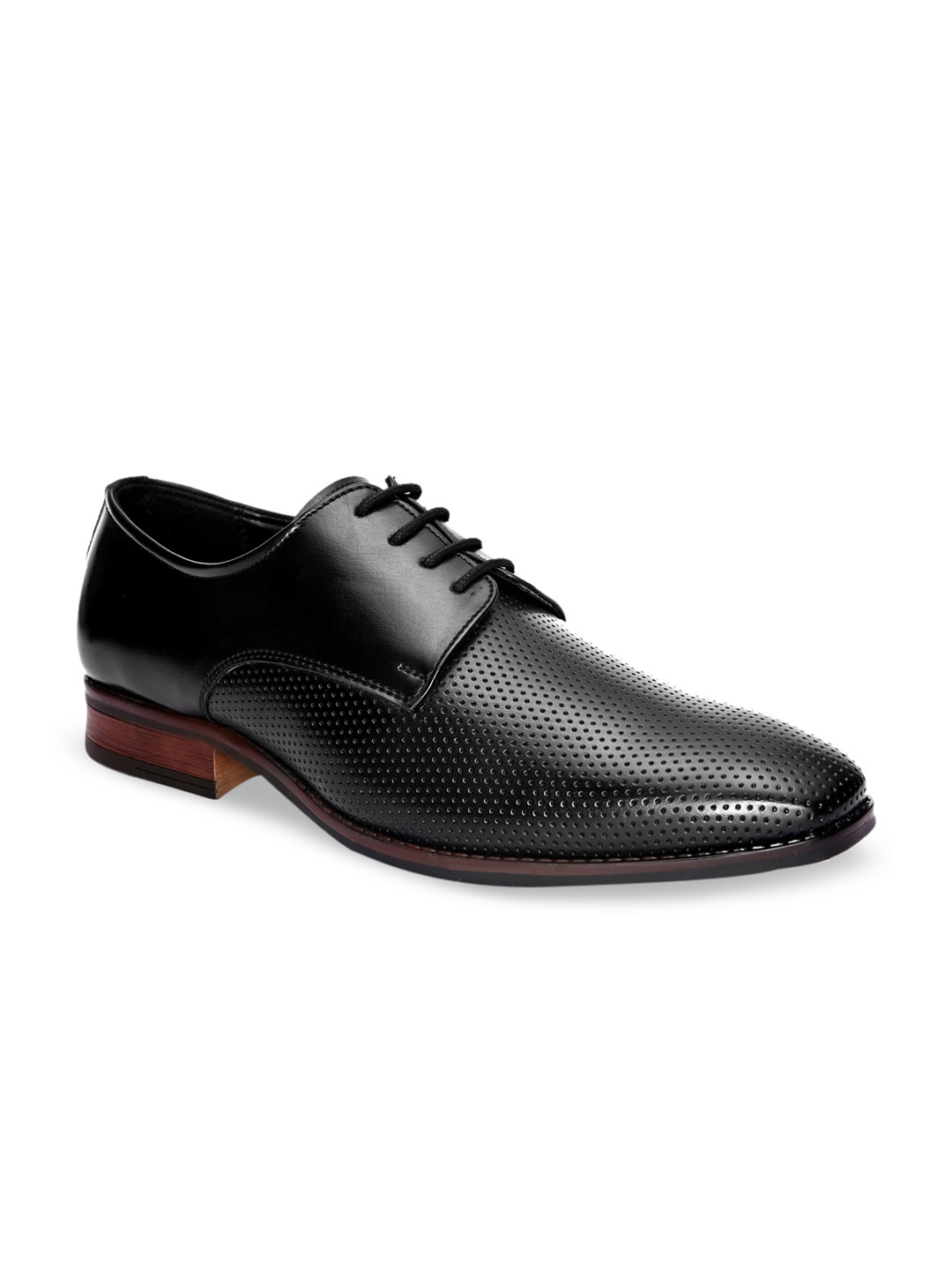 

San Frissco Men Black Solid Formal Derbys