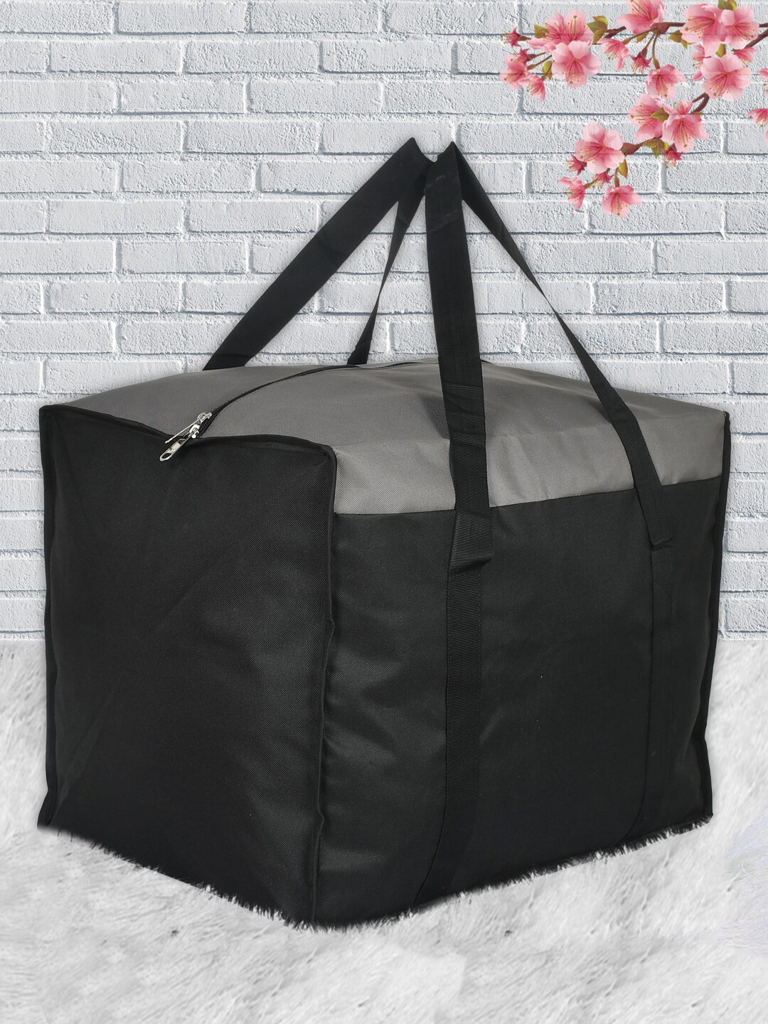 

Kuber Industries Black & Grey Colourblocked Multi-Purpose Storage Bag