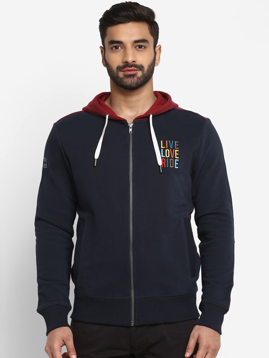 

Royal Enfield Men Navy Blue Sweatshirt