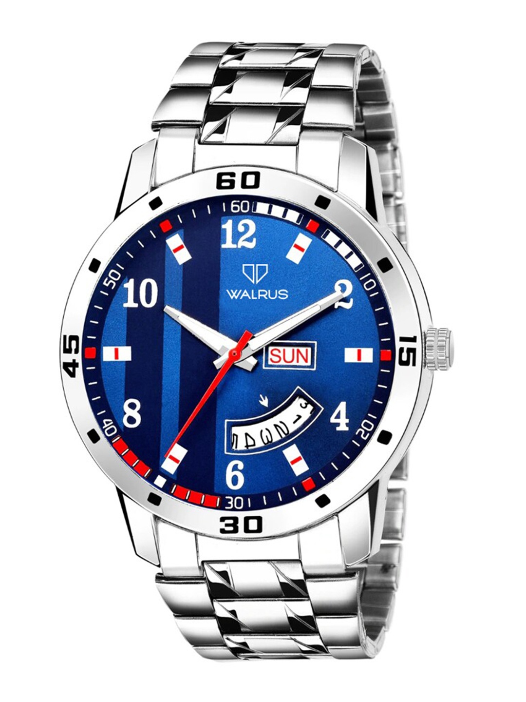 

Walrus Men Blue Brass Printed Dial & Silver Toned Analogue Watch WWTM-AST-XI-030707