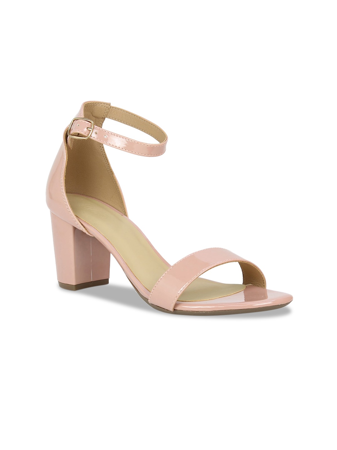 

Inc 5 Peach Block Sandals with Buckles