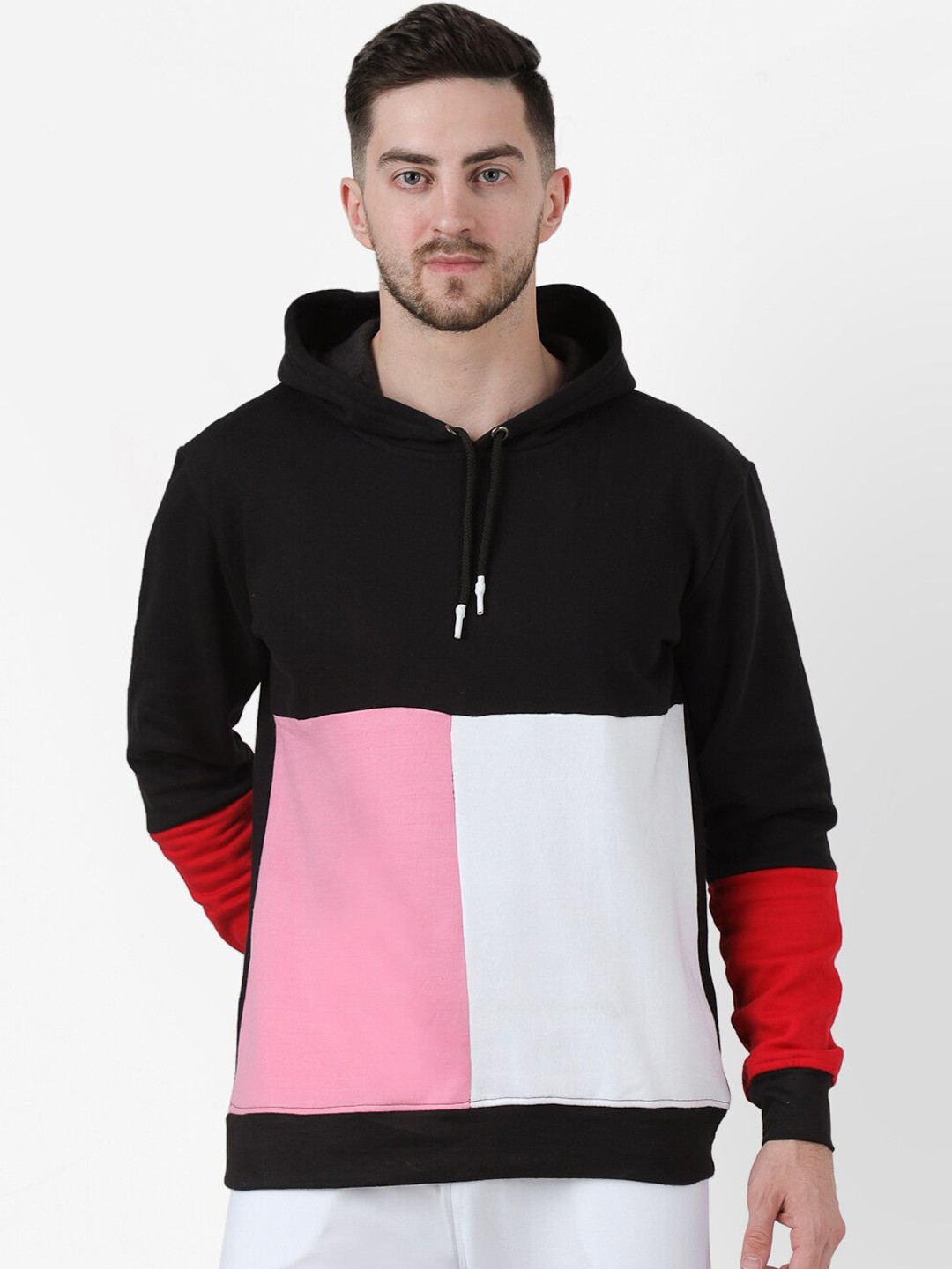 

PAUSE SPORT Men Multi Colourblocked Pullover Sweatshirt