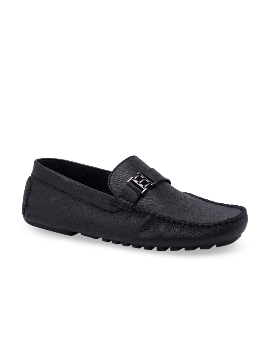 

Regal Men Black Textured Leather Loafers