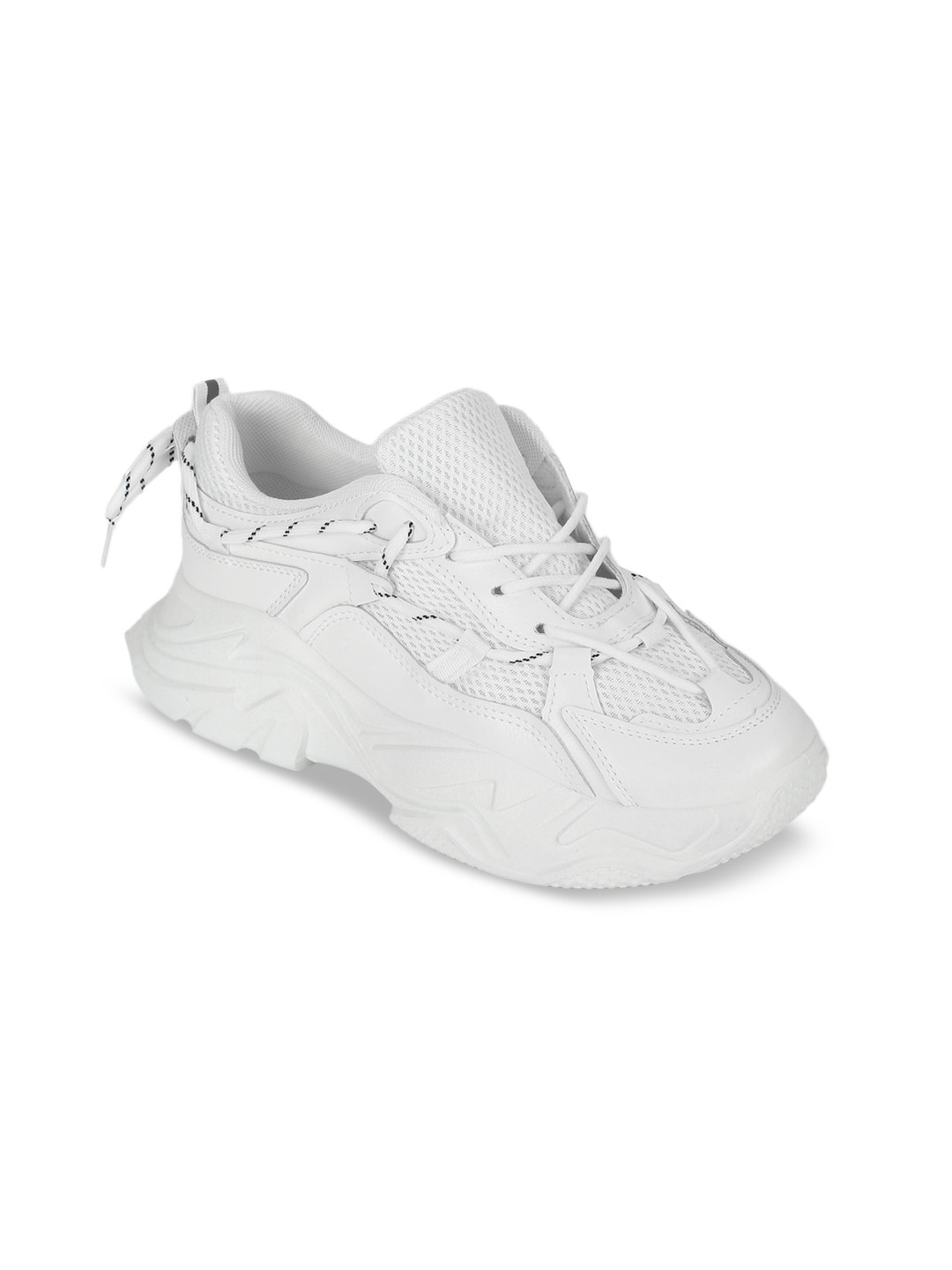 

Truffle Collection Women White PU Sneakers