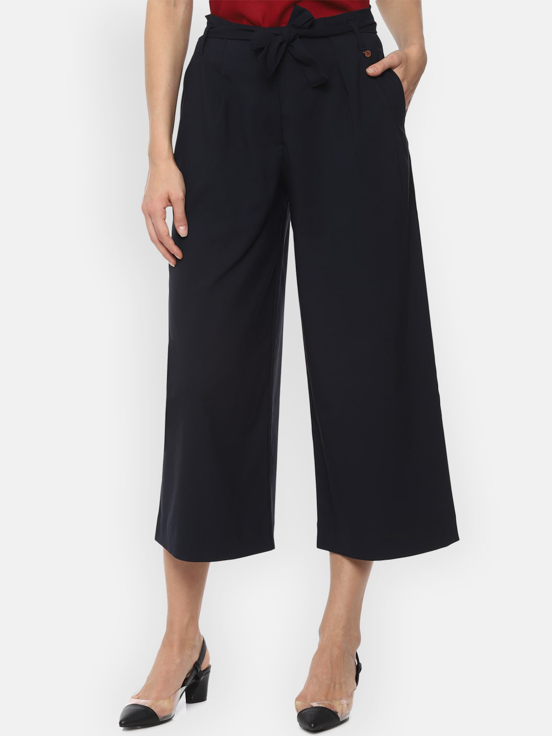 

Van Heusen Woman Women Navy Blue Culottes Trousers