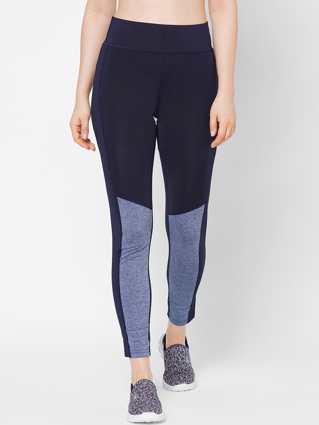 

Sweet Dreams Women Navy Blue Colourblocked Tights