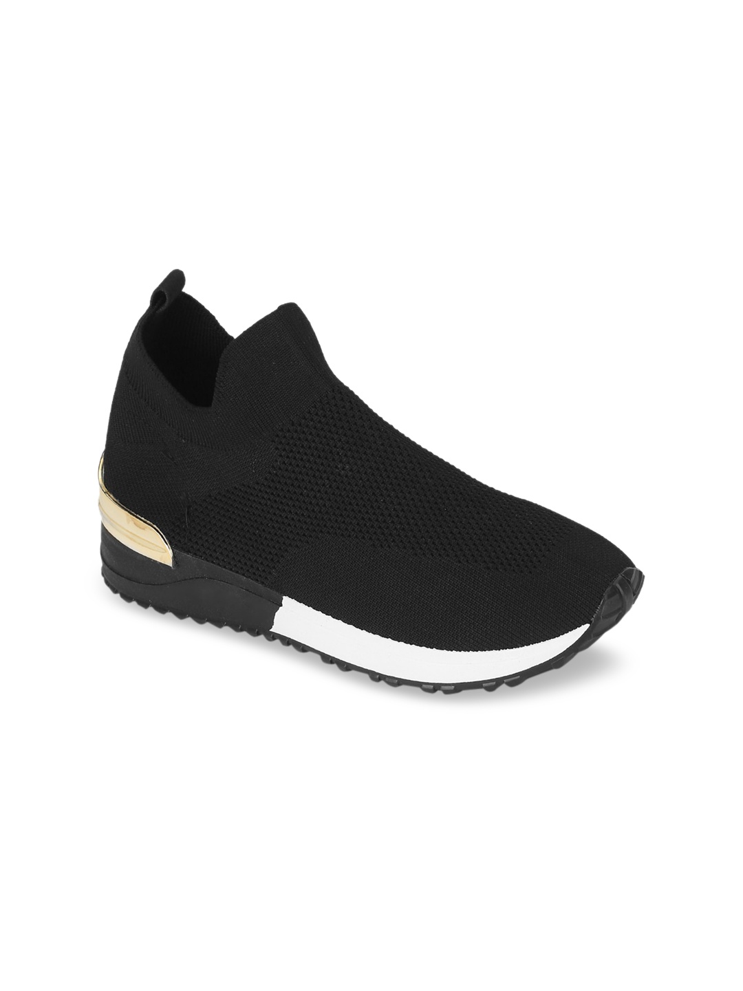 

Truffle Collection Women Black Slip-On Sneakers
