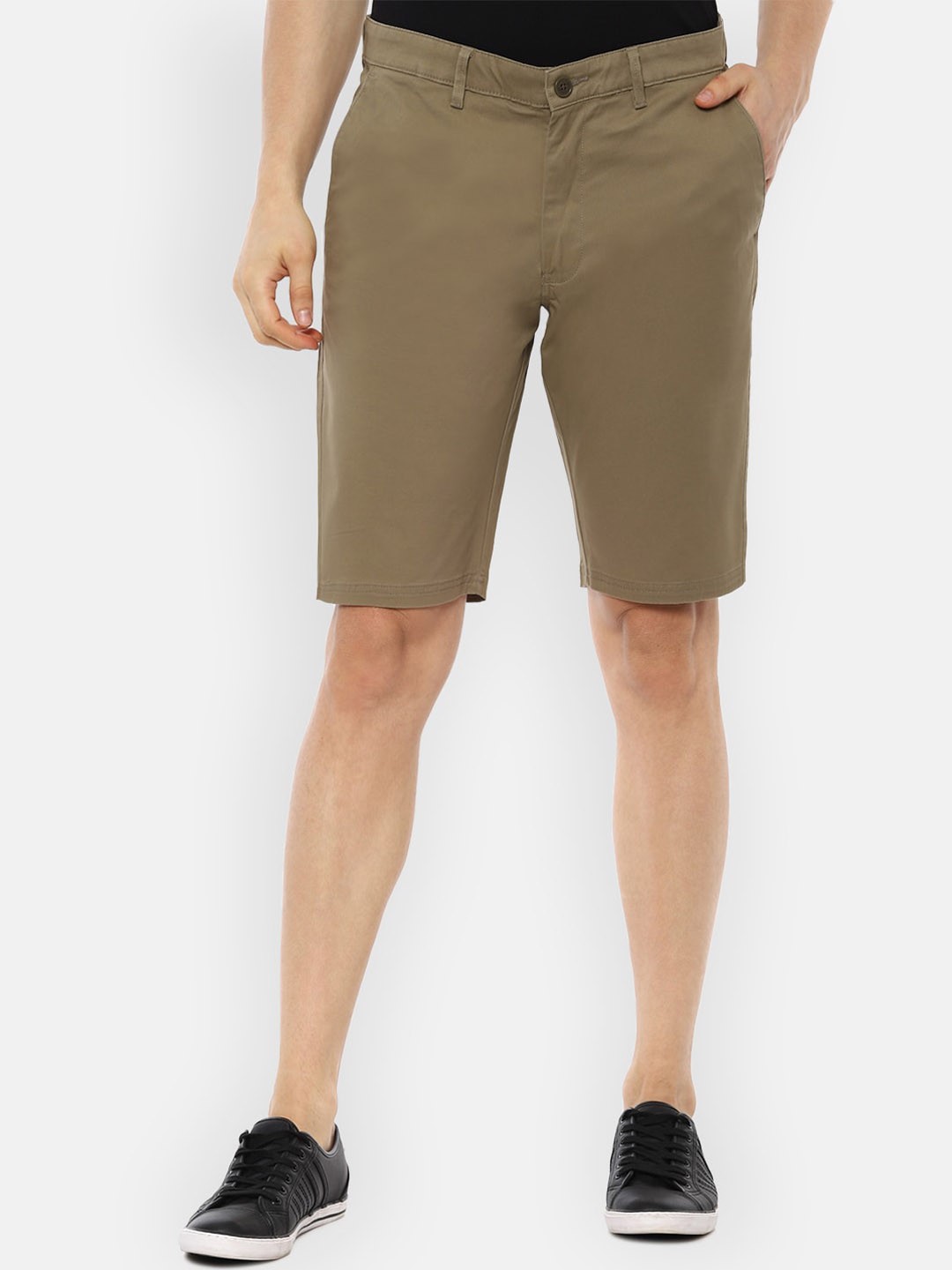 

Van Heusen Sport Men Khaki Mid-Rise Regular Shorts