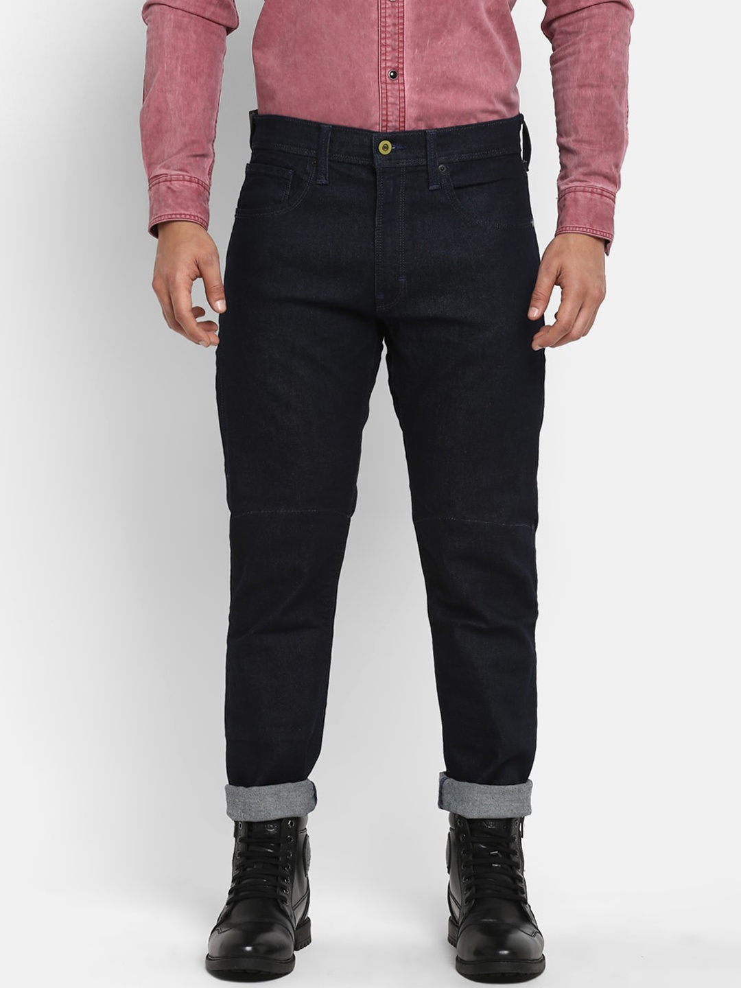 

Royal Enfield Men Blue Mid-Rise Regular Fit Jeans