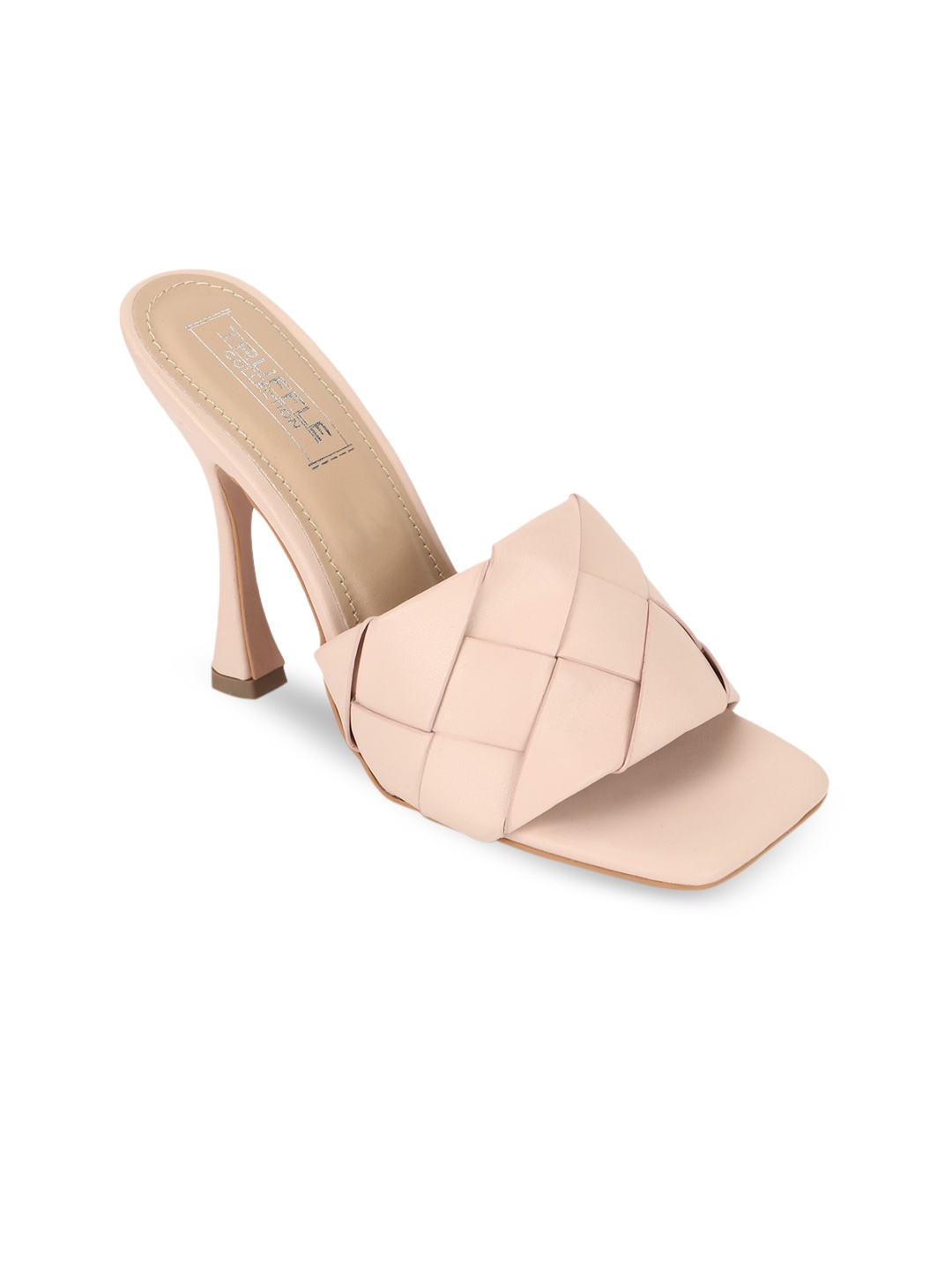 

Truffle Collection Nude-Coloured Textured Slim Heels