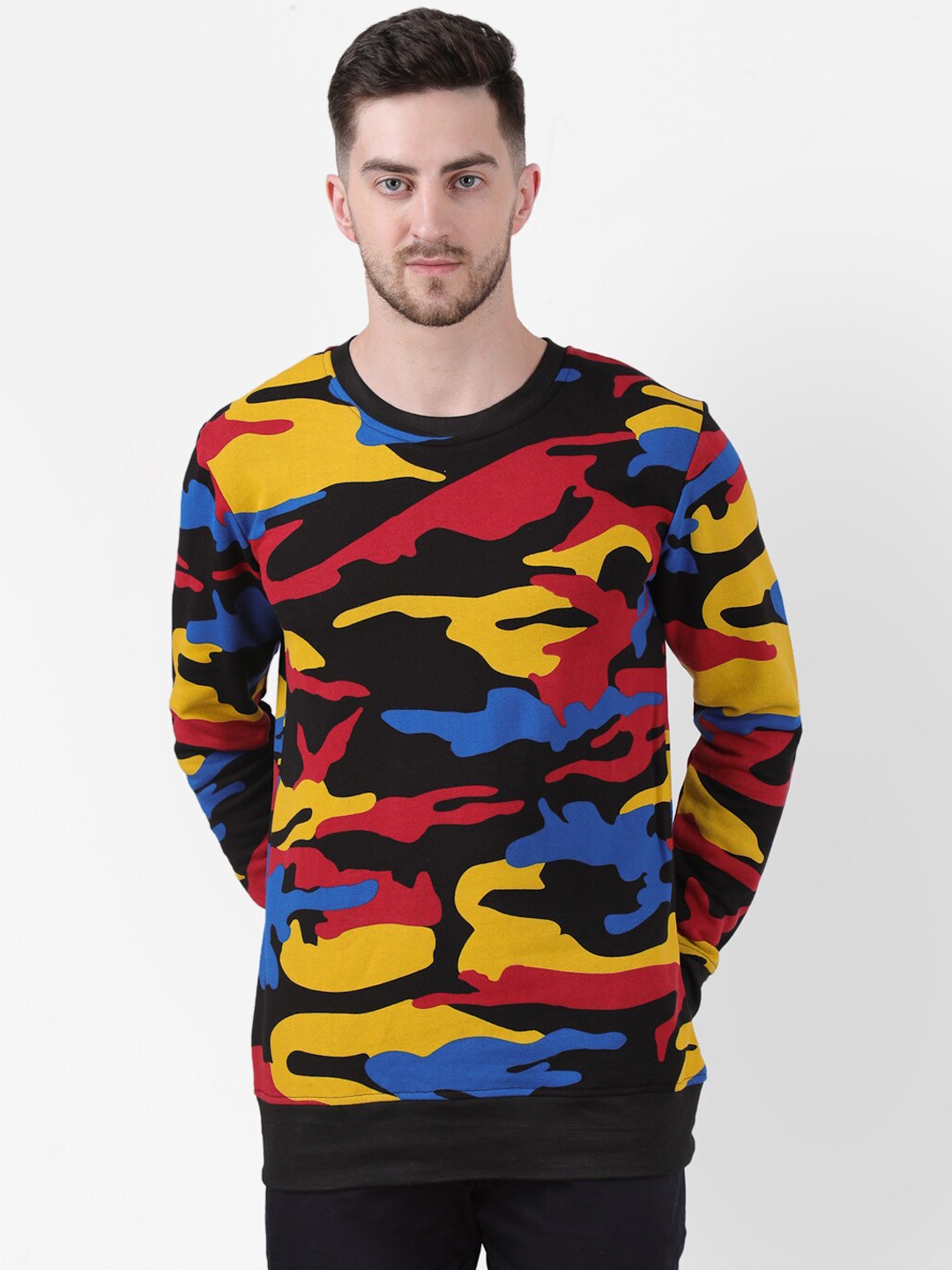 

PAUSE SPORT Men Multi Printed Sweatshirt