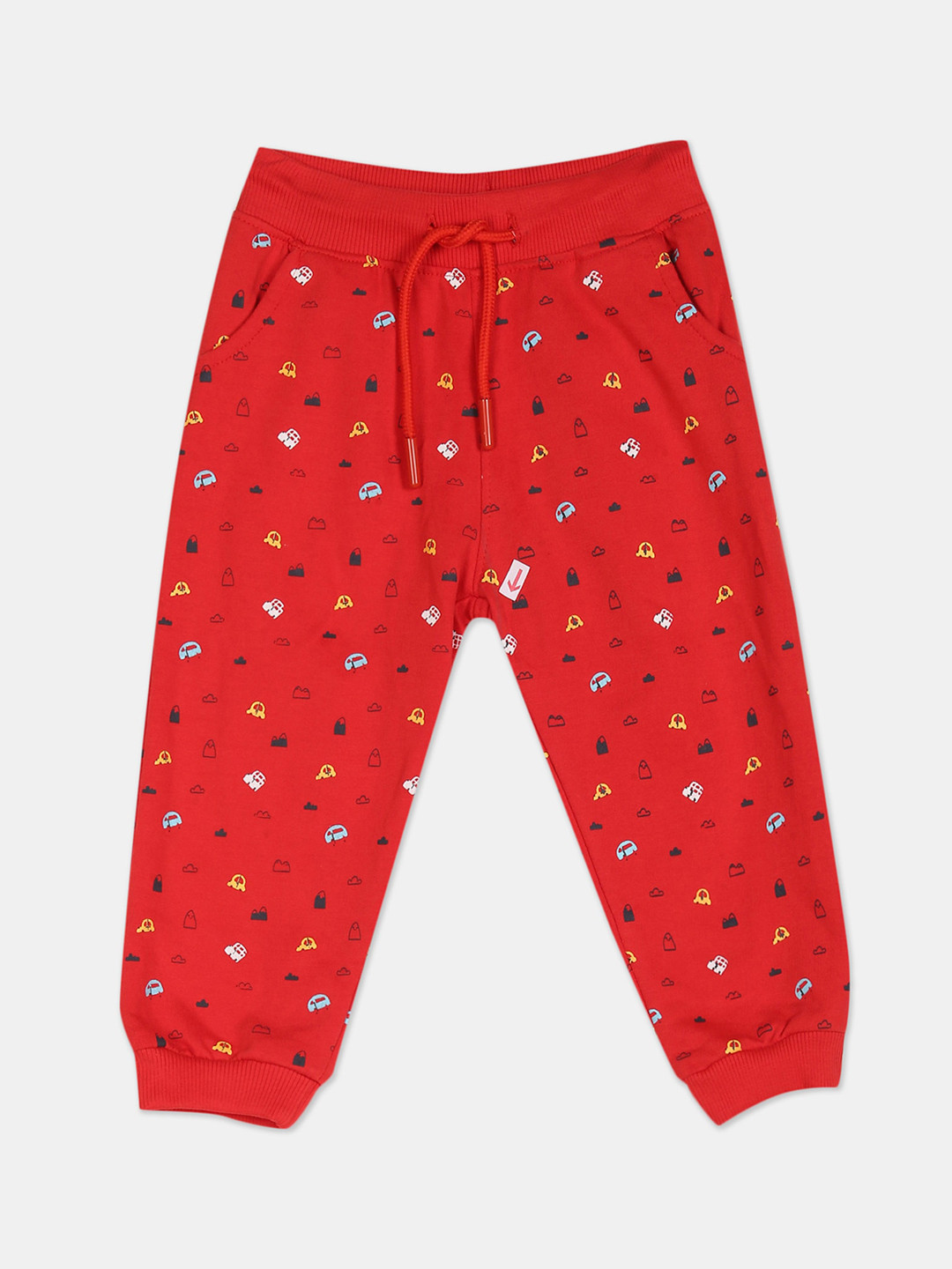 

Donuts Boys Red Printed Joggers