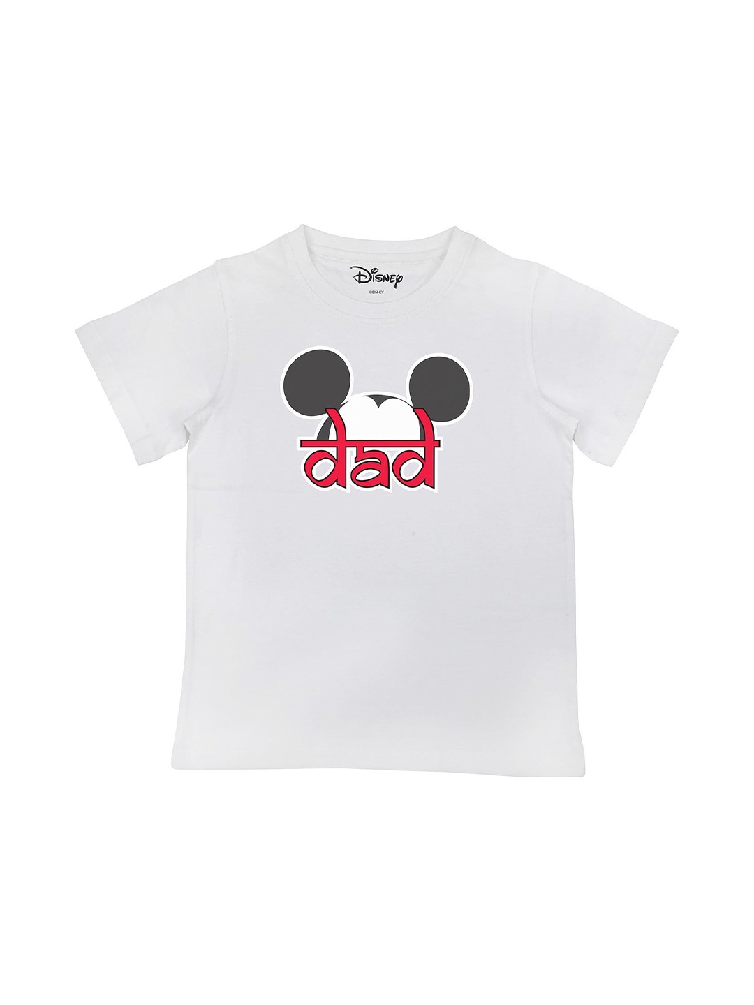

Disney by Wear Your Mind Boys White Mickey Mouse Printed T-shirt