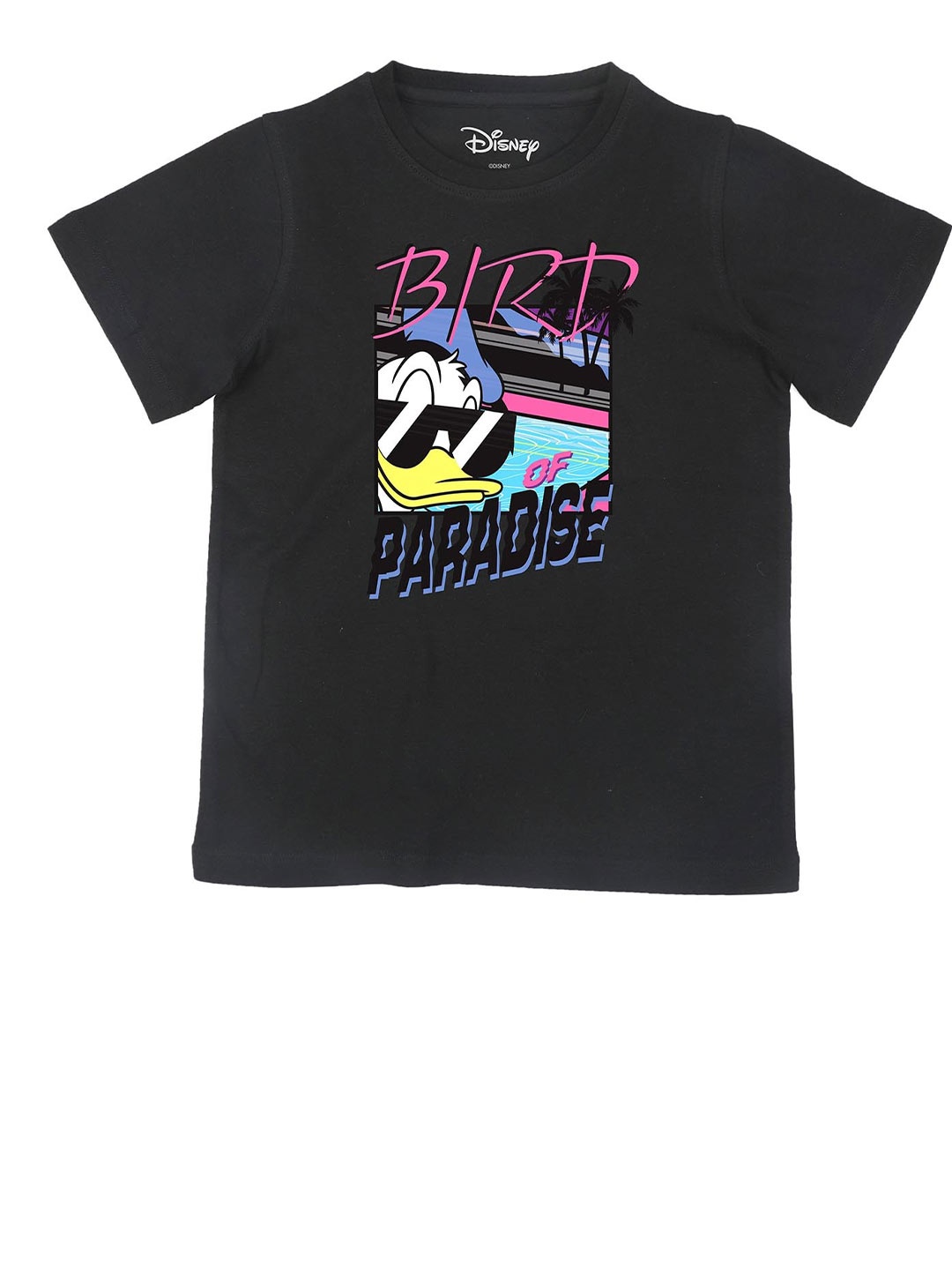 

Disney by Wear Your Mind Boys Black Graphic Printed T shirt