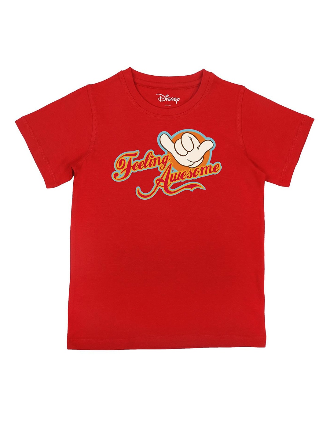

Disney by Wear Your Mind Boys Red Printed T-shirt