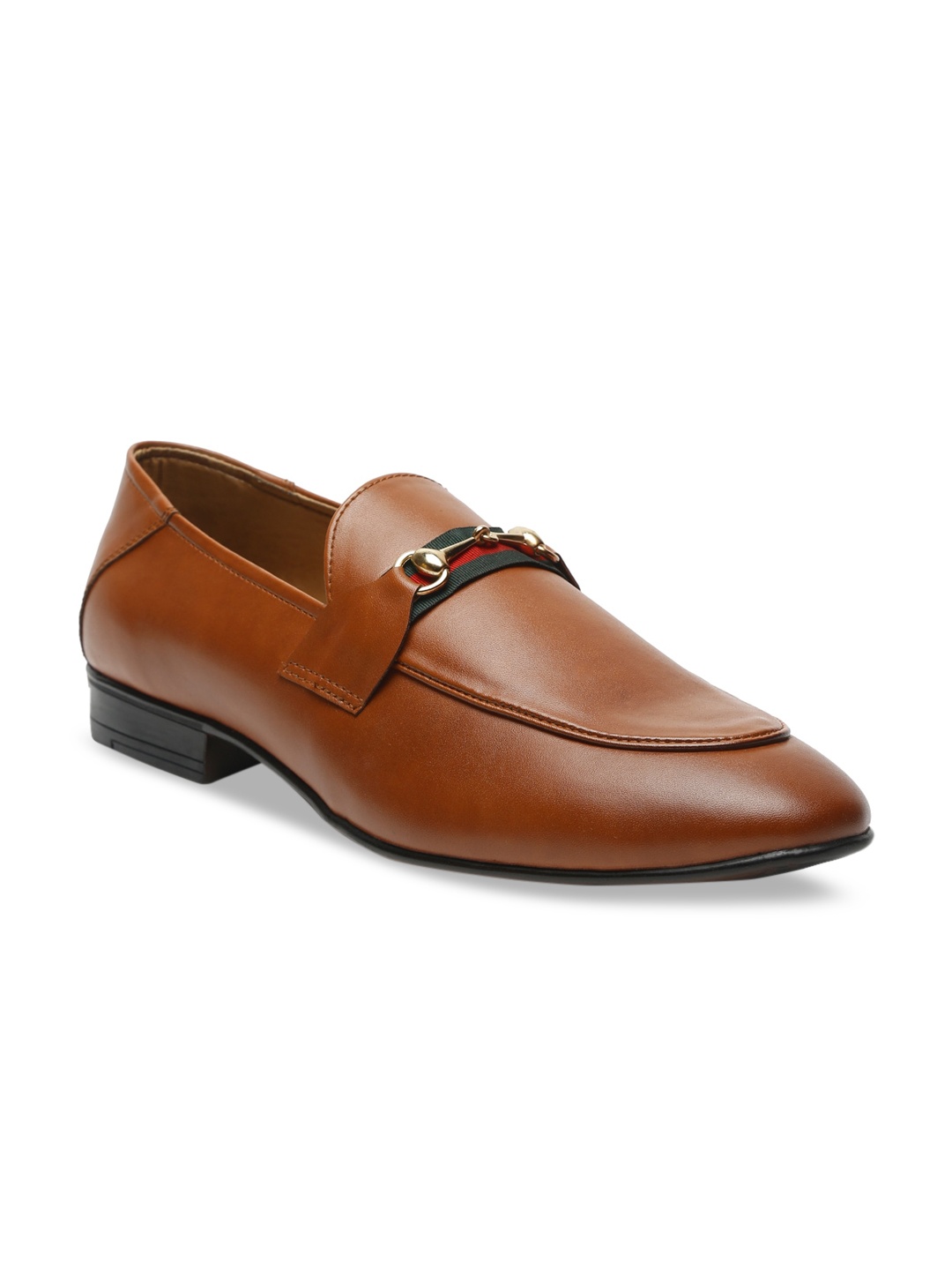 

Apsis Men Tan-Brown Solid Formal Loafers