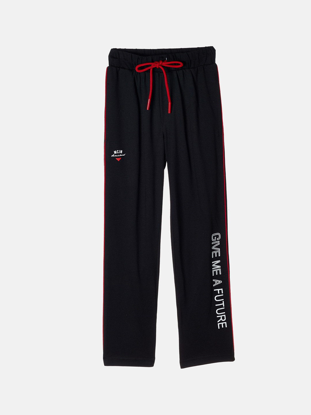 

Monte Carlo Boys Black Solid Track Pants