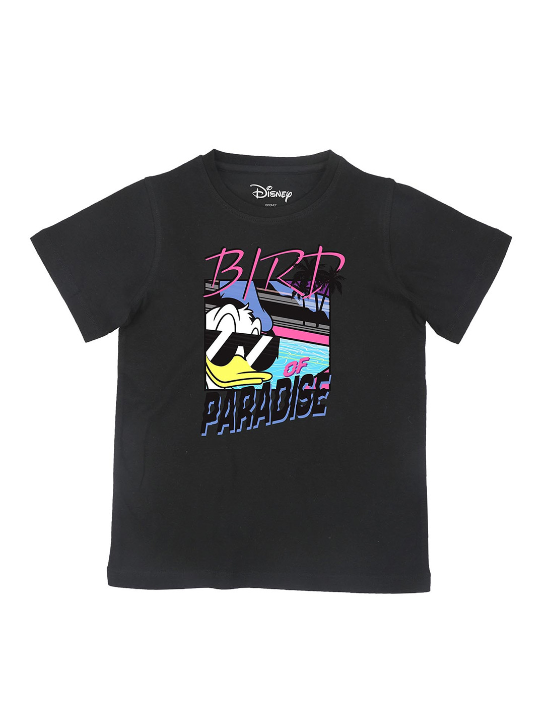 

Disney by Wear Your Mind Boys Black Pure Cotton Graphic Printed Casual Pure Cotton T-shirt