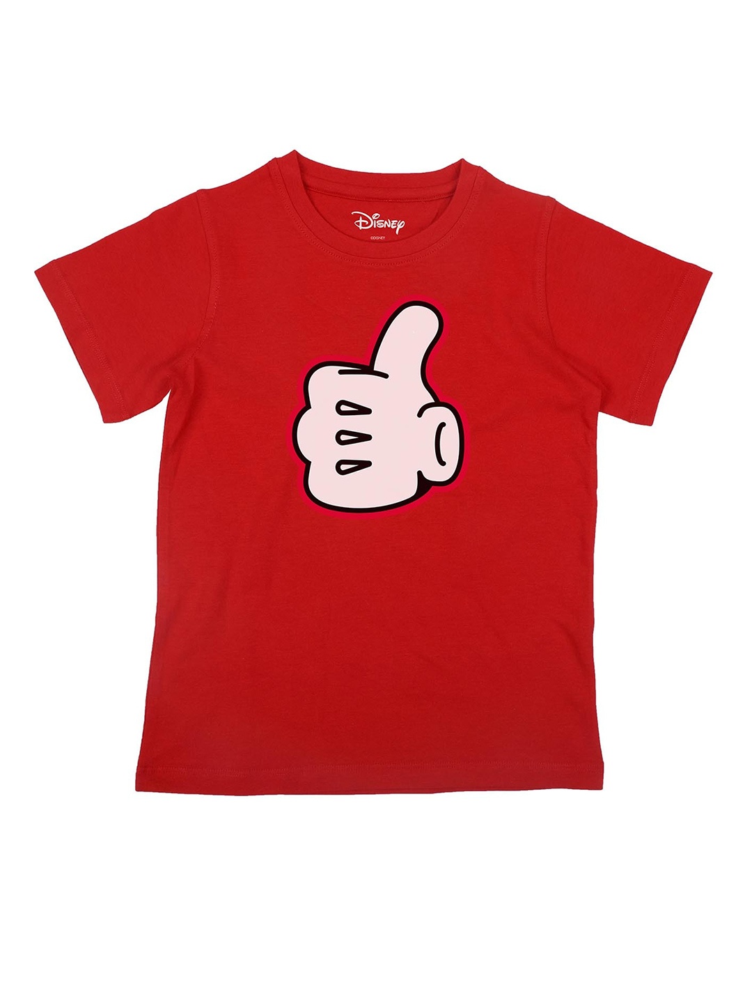 

Disney by Wear Your Mind Boys Red Printed Cotton Pure Cotton T-shirt