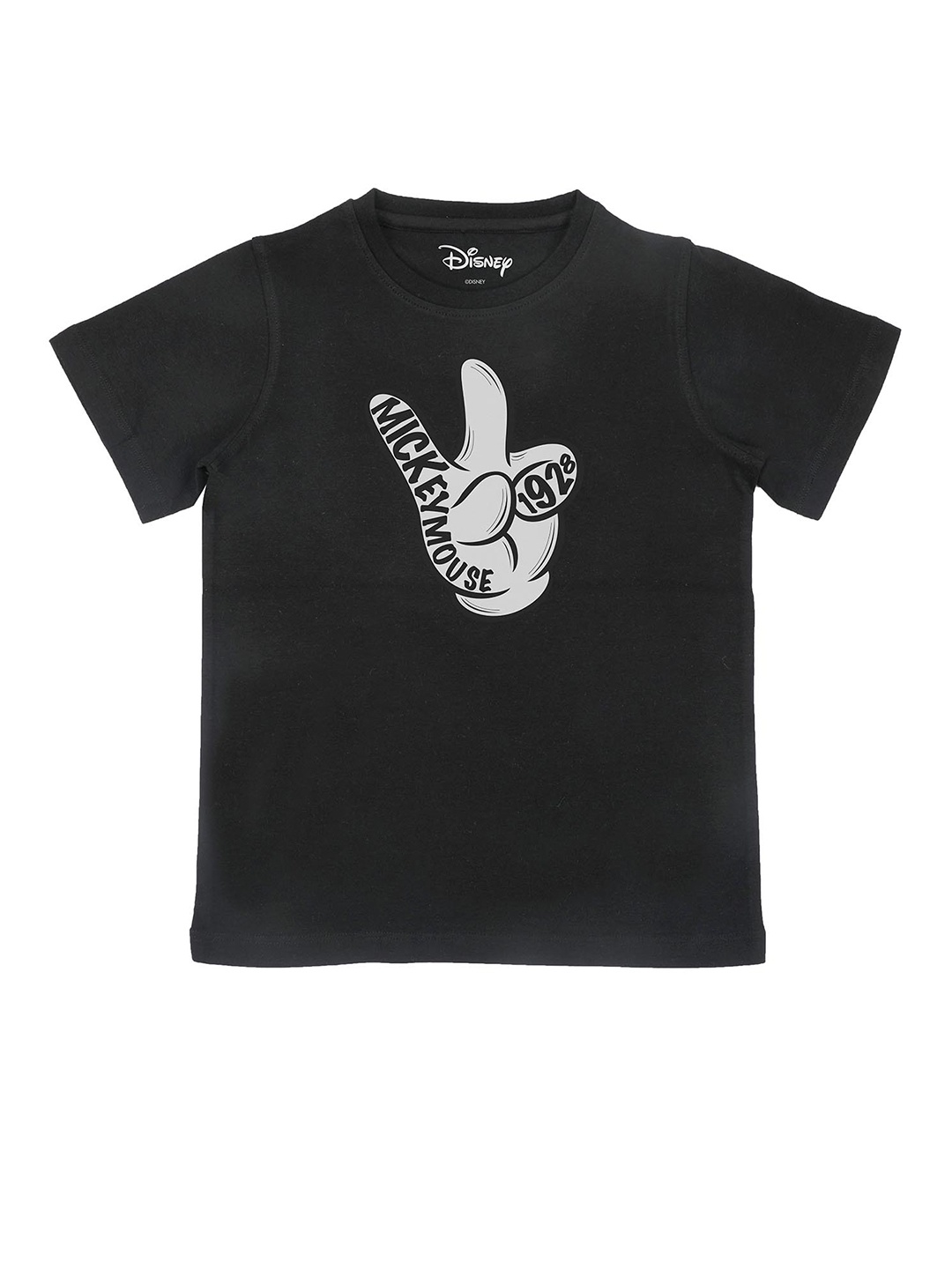 

Disney by Wear Your Mind Boys Black Graphic Printed T shirt
