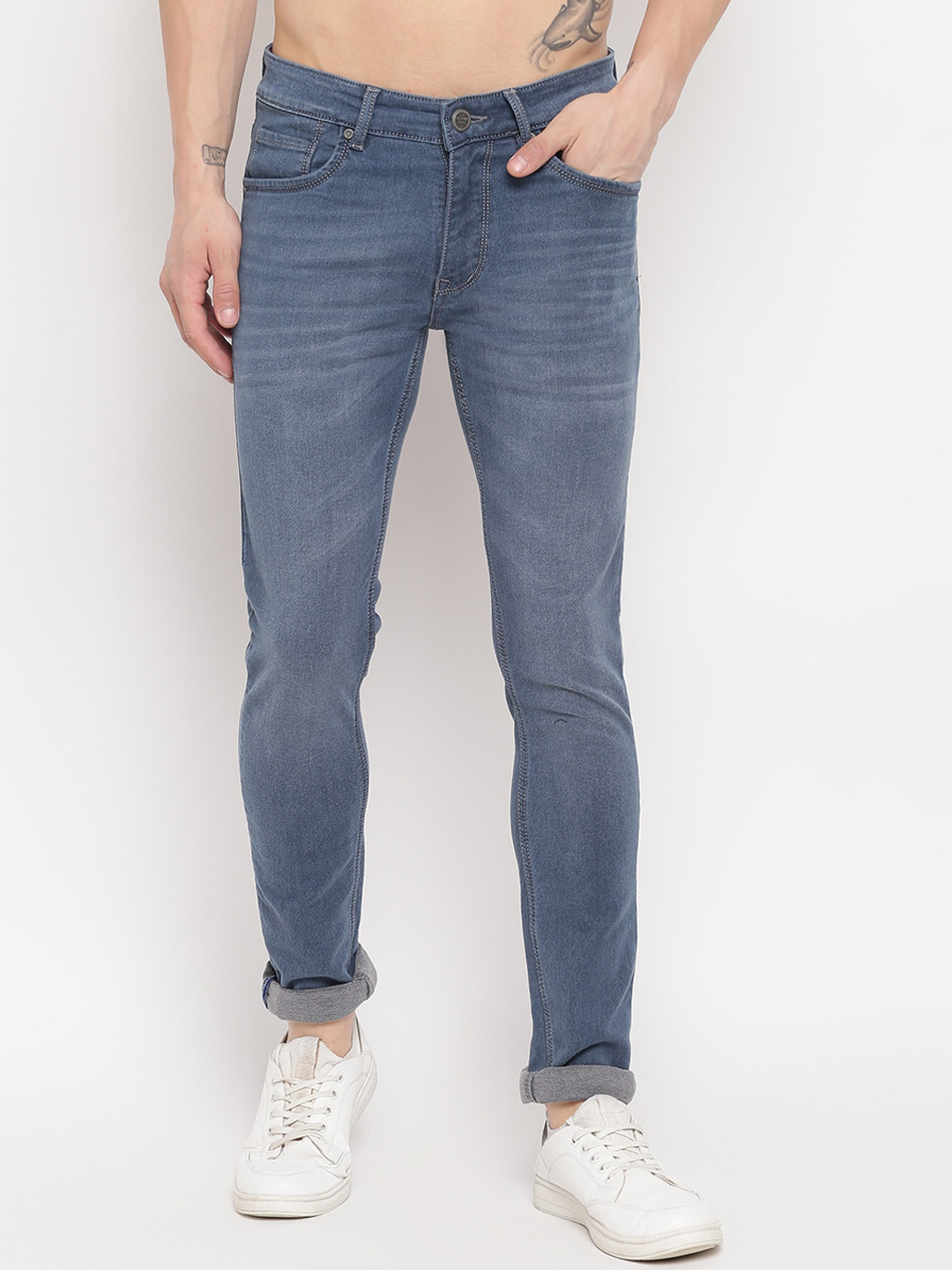 

Richlook Men Blue Slim Fit Light Fade Jeans