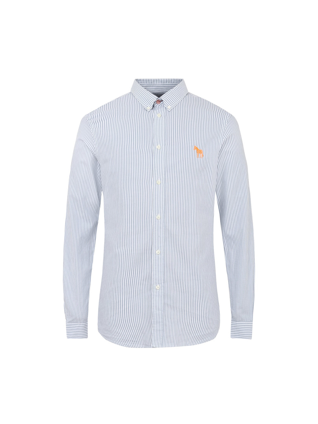 

PS By Paul Smith Men Blue Striped Casual Shirt