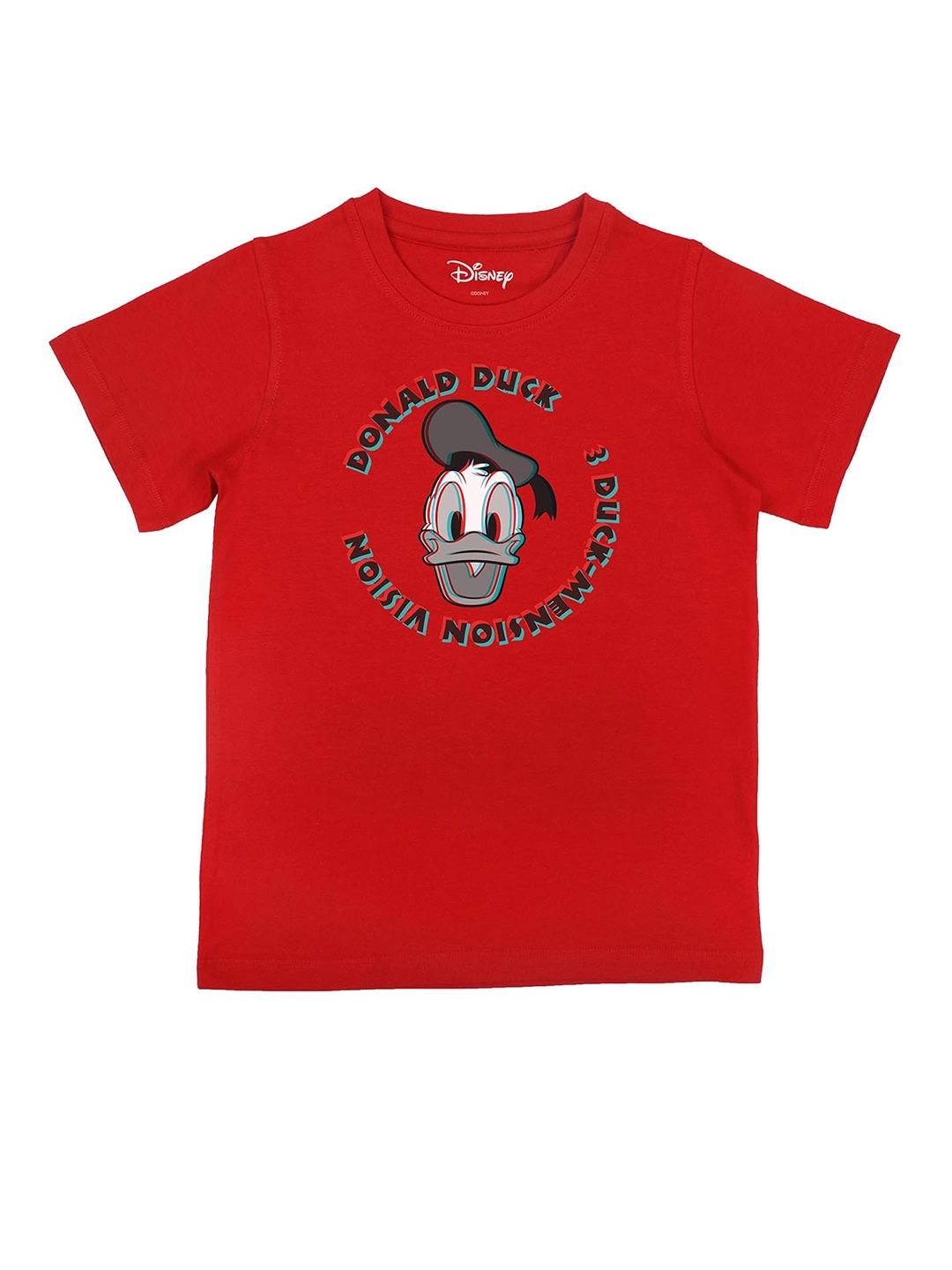 

Disney by Wear Your Mind Boys Red Donald Duck Printed T-shirt