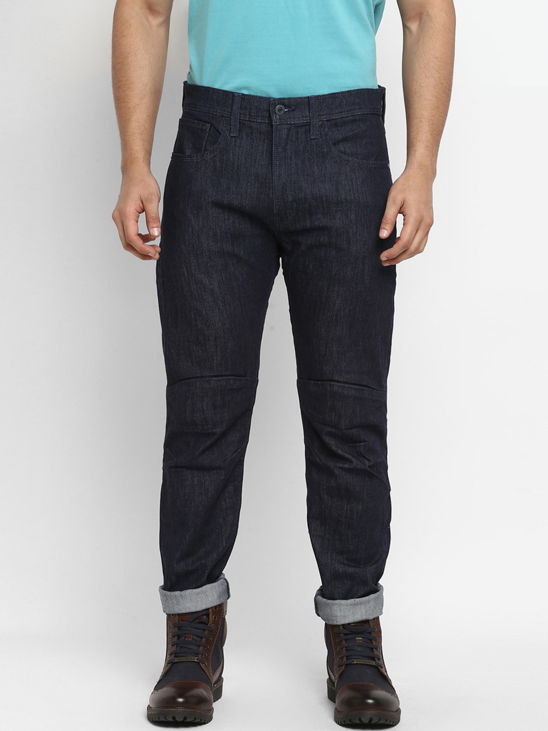 

Royal Enfield Men Blue Mid-Rise Clean Look Jeans