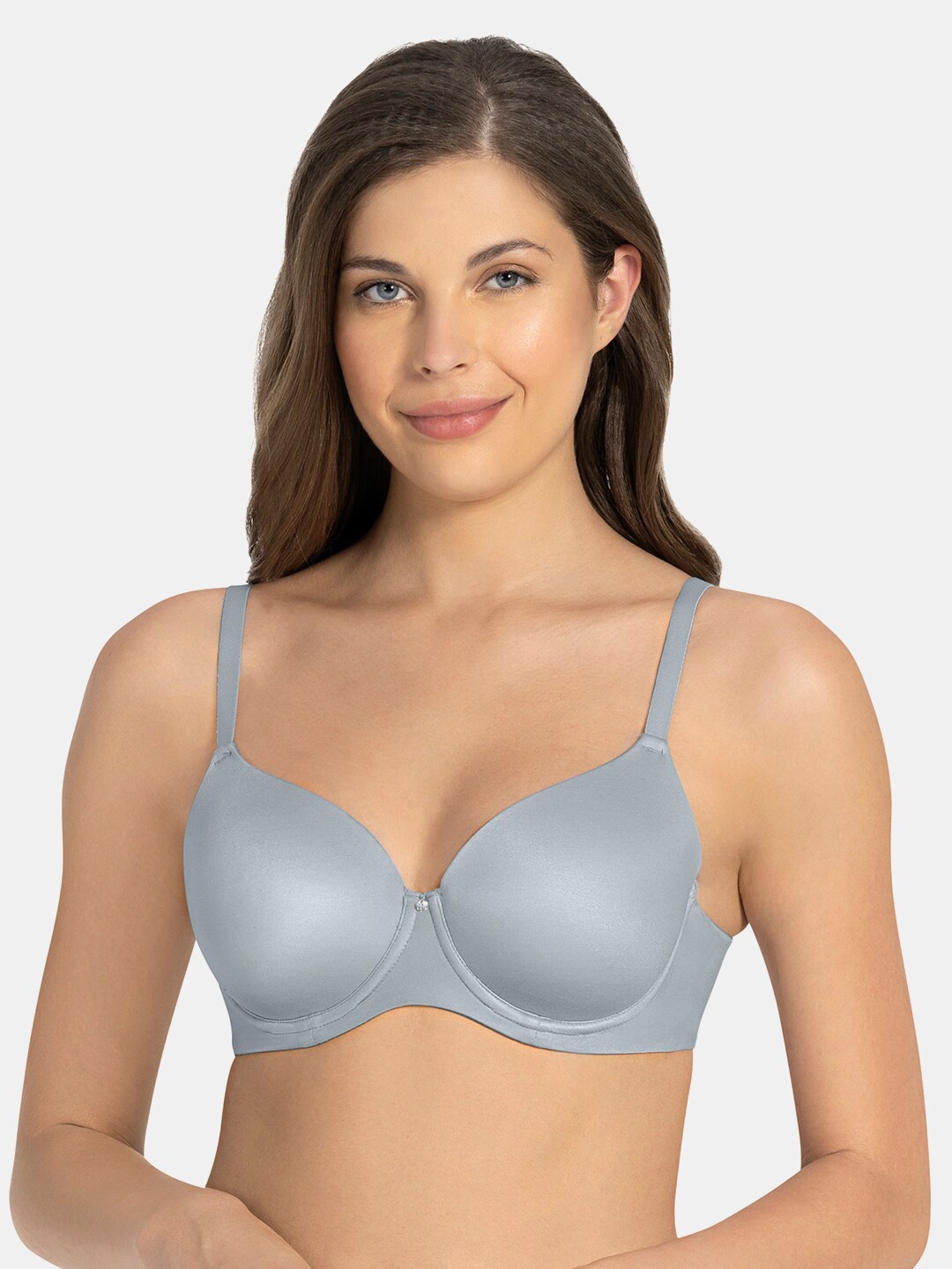 

Amante Solid Padded Wired Cloudsoft T-Shirt Bra - BRA77301, Grey