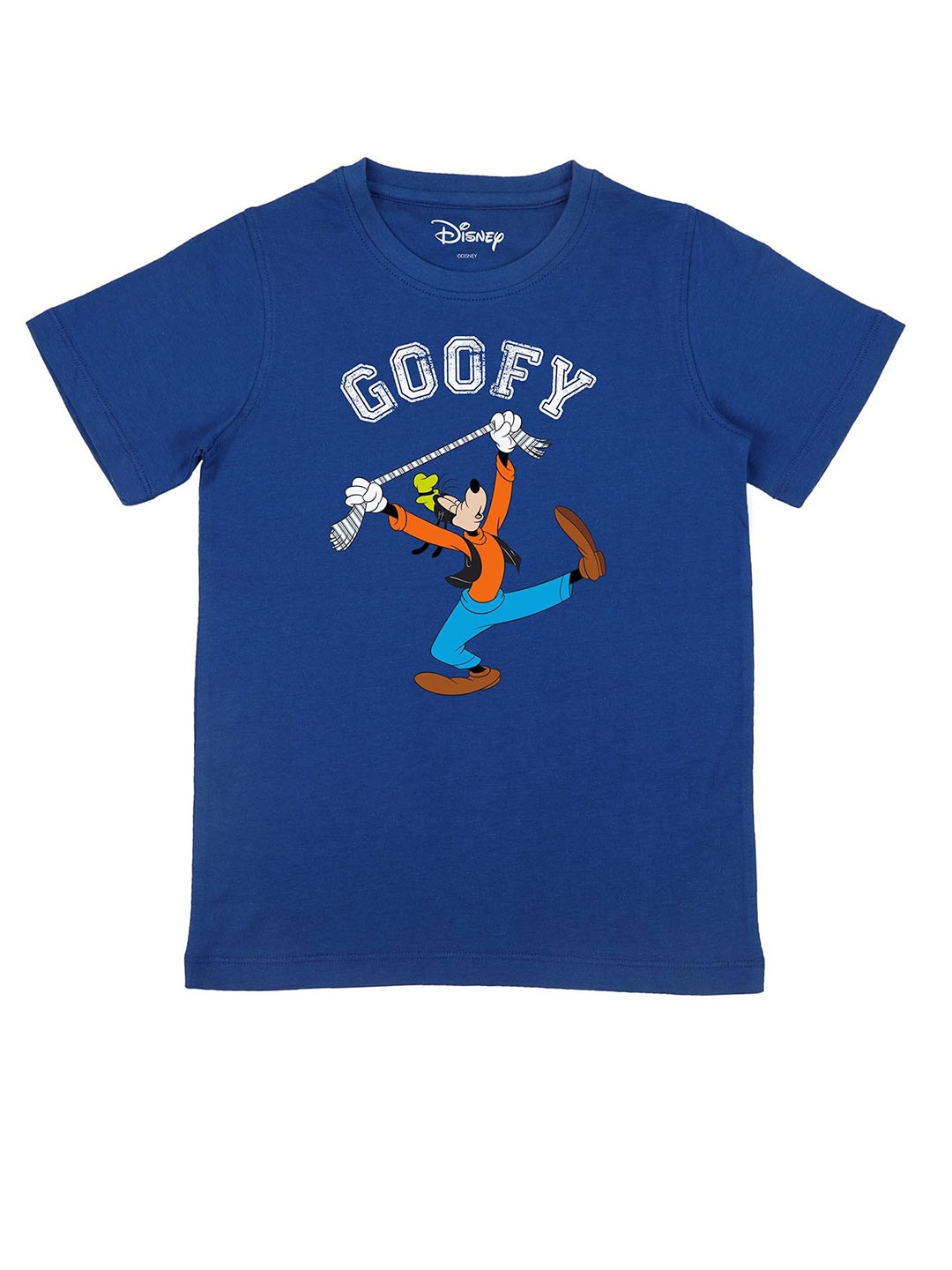 

Disney by Wear Your Mind Boys Blue Goofy Printed T-shirt