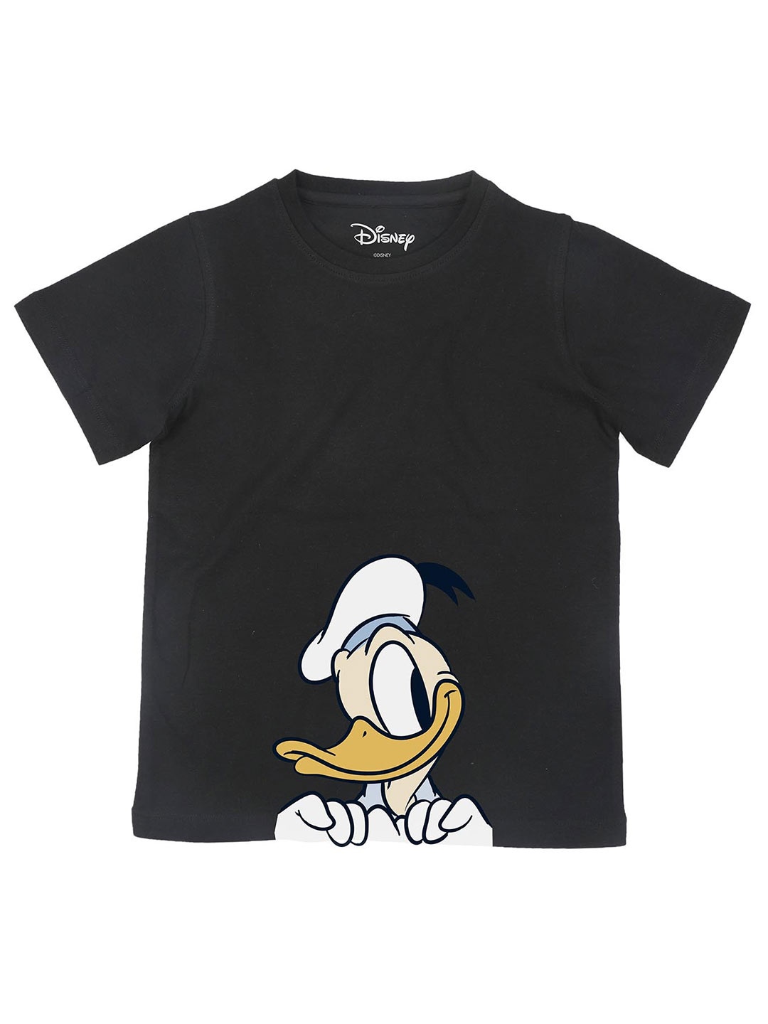 

Disney by Wear Your Mind Boys Black Printed V-Neck Raw shirt