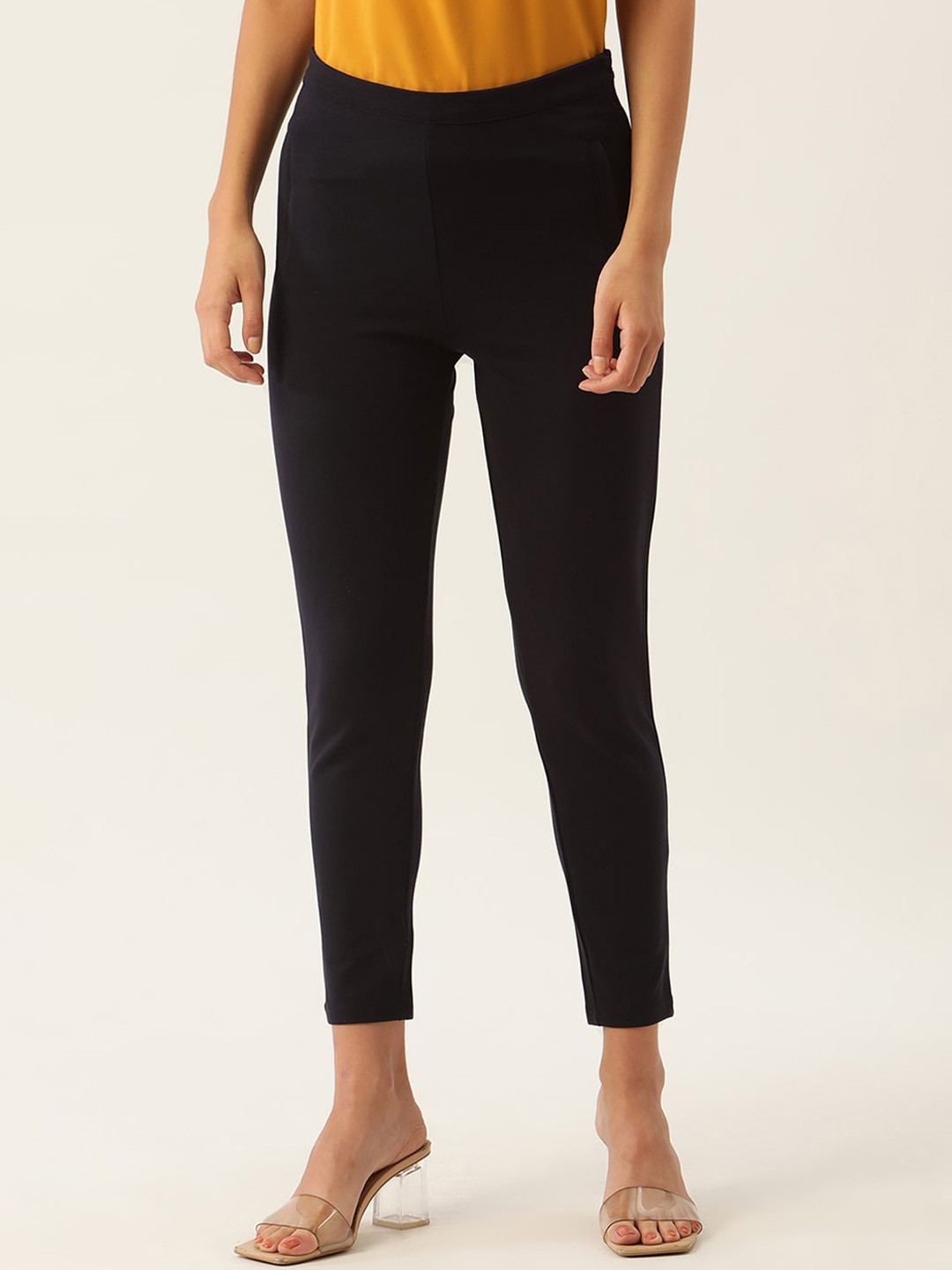 

ZOELLA Women Navy Blue Regular Trousers Regular Trousers