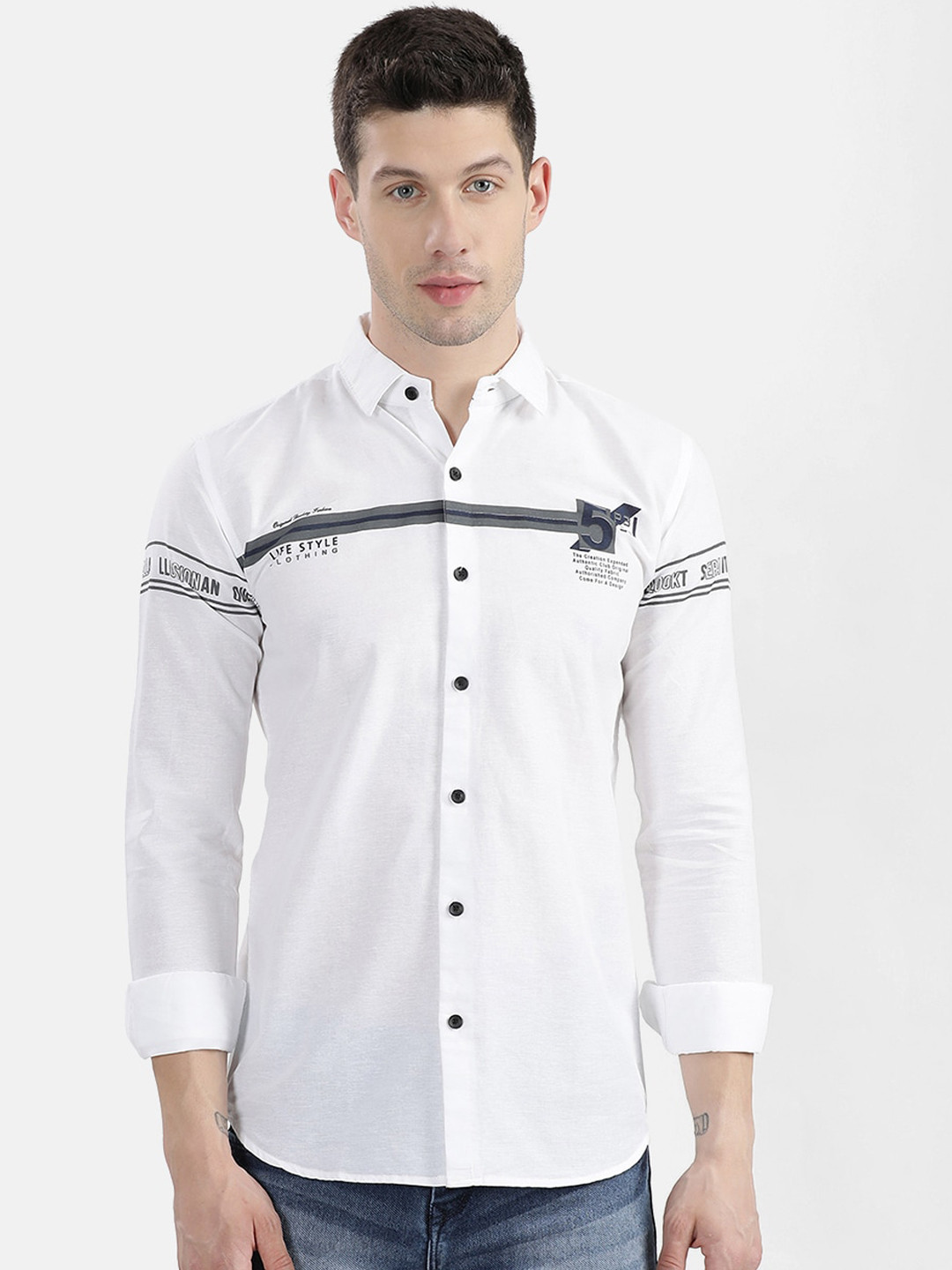 

V2 Value & Variety Men White Casual Shirt
