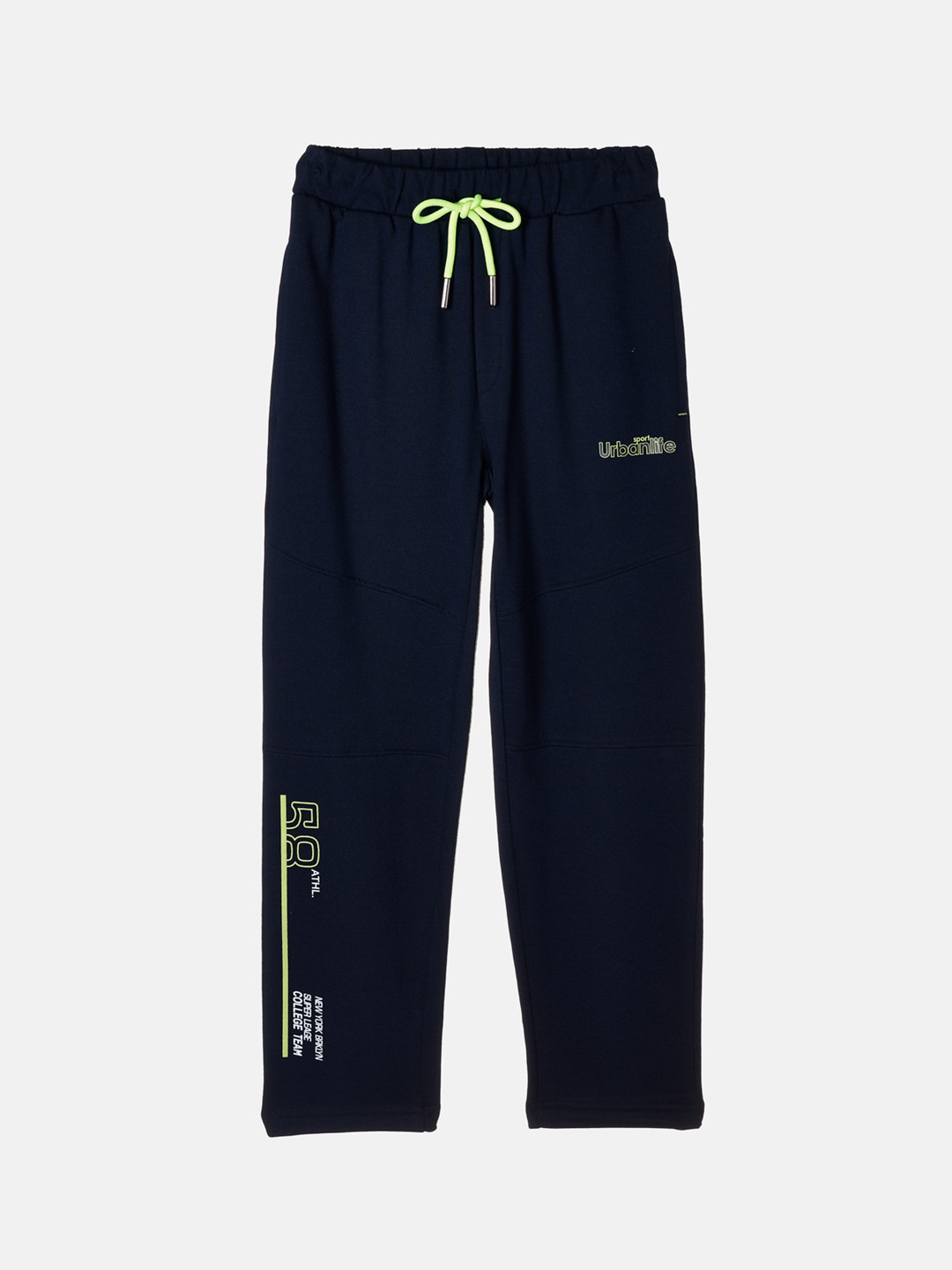 

Monte Carlo Boys Navy Blue & White Solid Track Pants