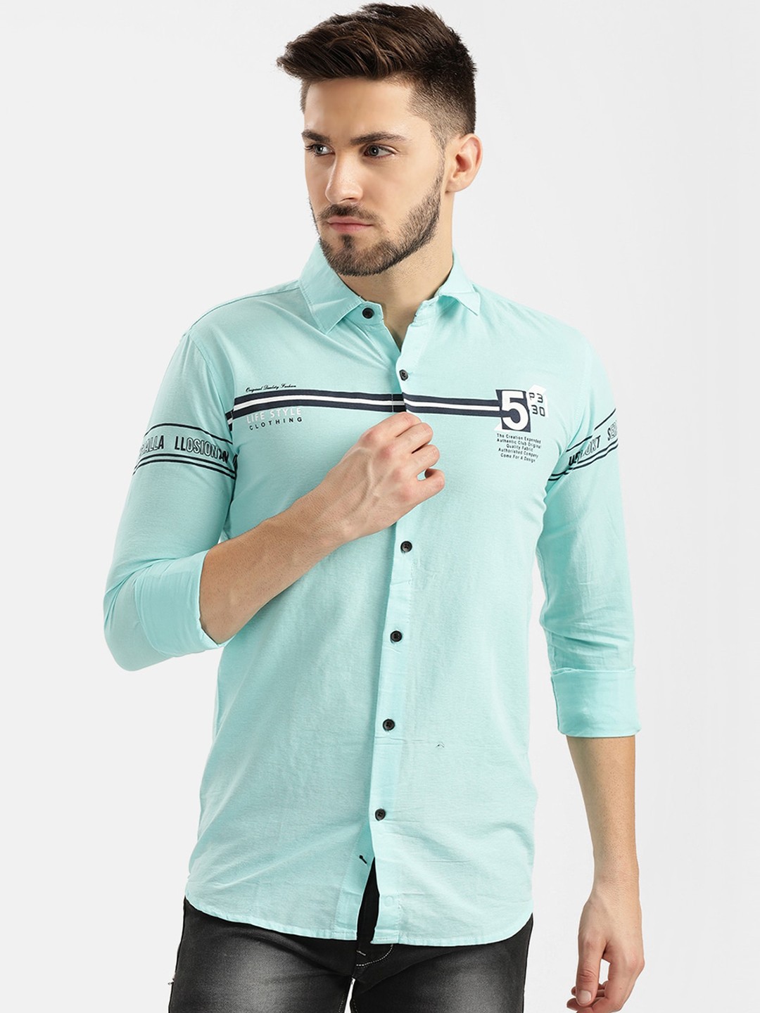 

V2 Value & Variety Men Blue Casual Shirt