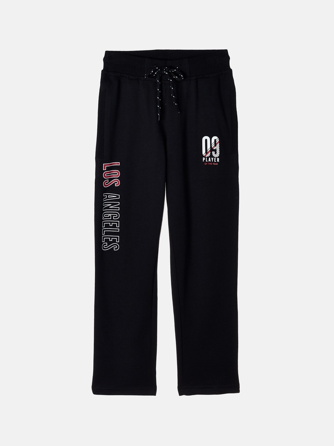 

Monte Carlo Boys Black Typography Printed Track Pants