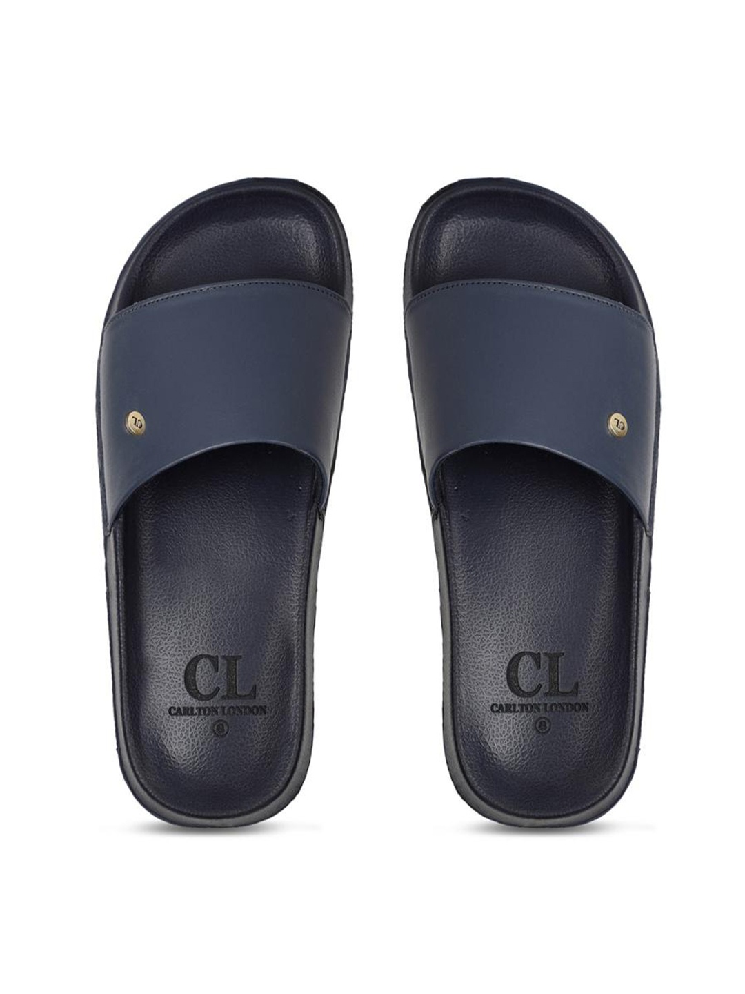 

Carlton London Men Navy Blue Sliders