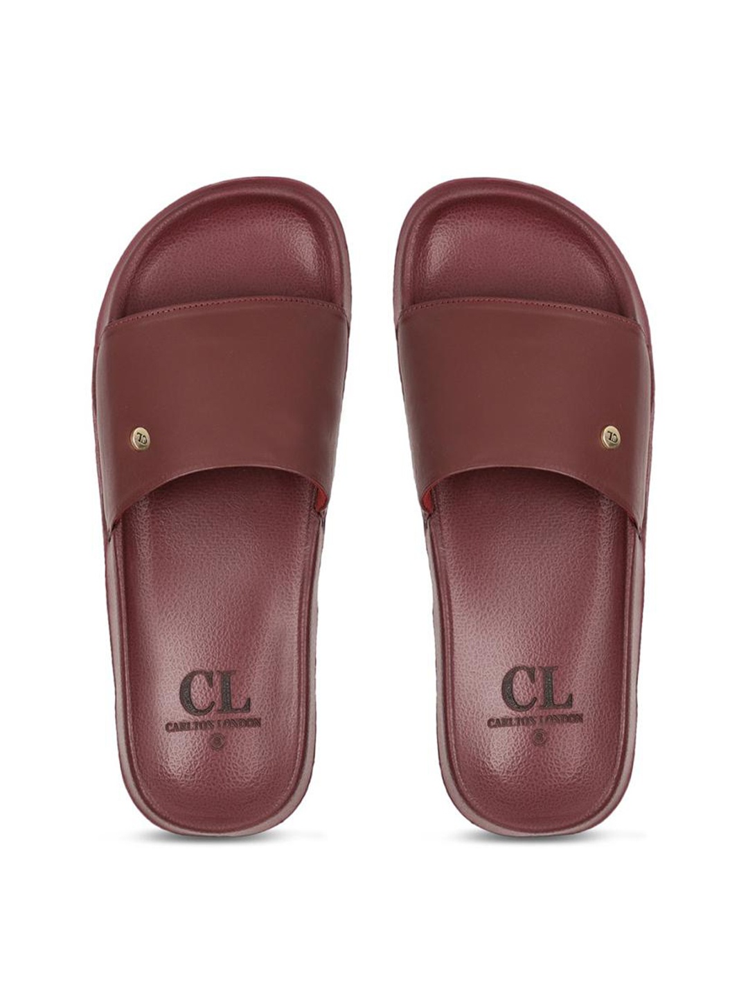 

Carlton London Men Maroon Sliders