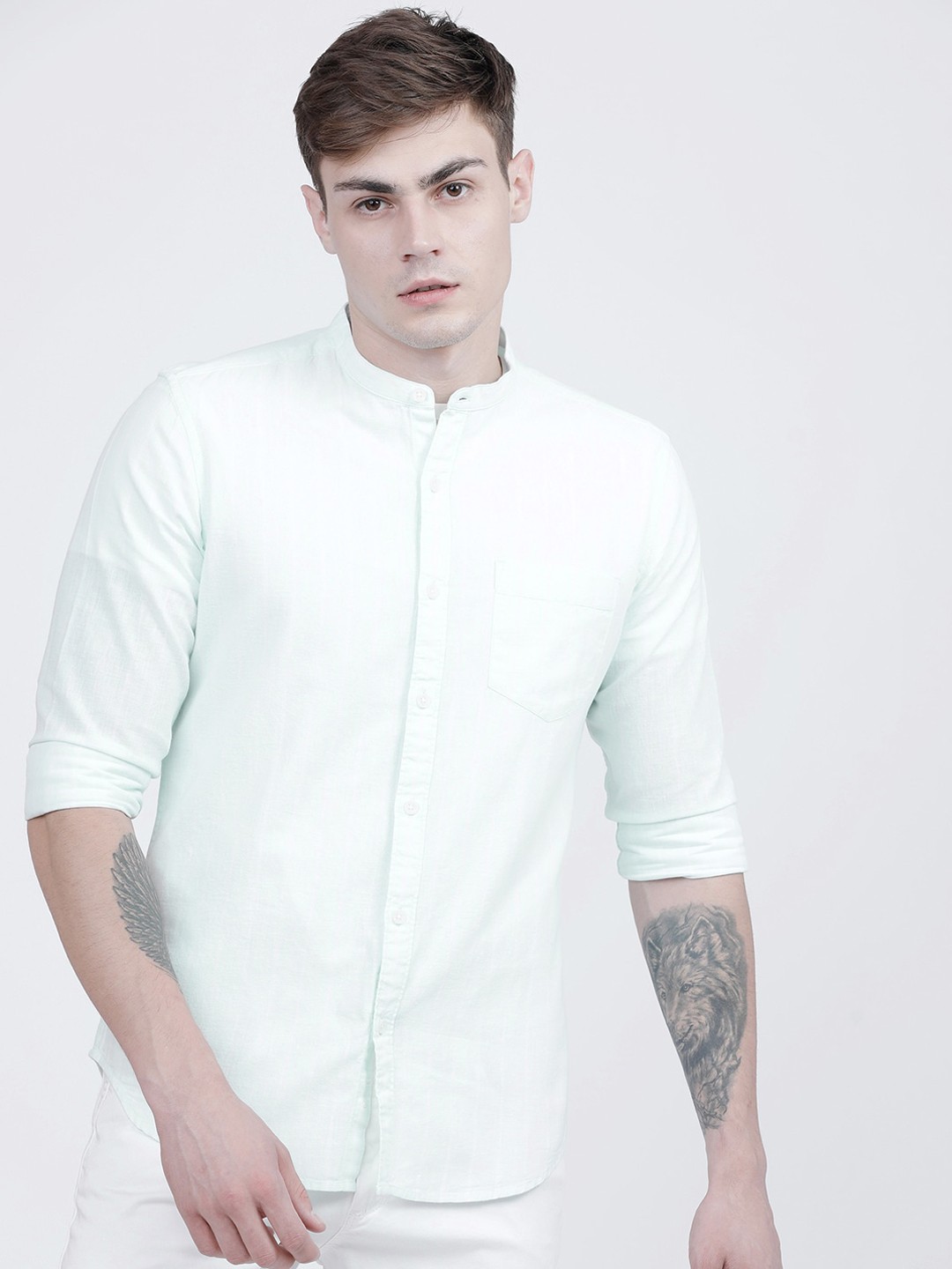 

HIGHLANDER Men Blue Slim Fit Casual Shirt