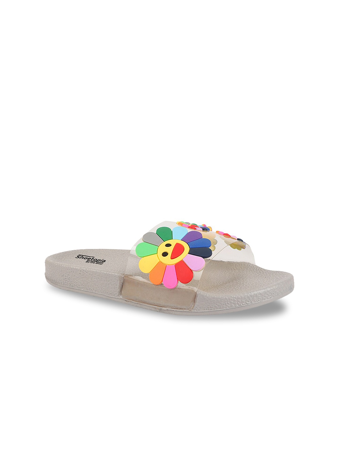 

Shoetopia Girls Transparent & Multicoloured Sliders