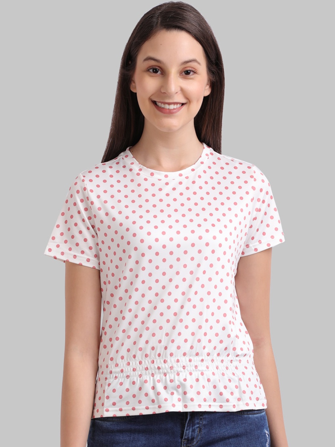 

Parx White & Red Regular Top