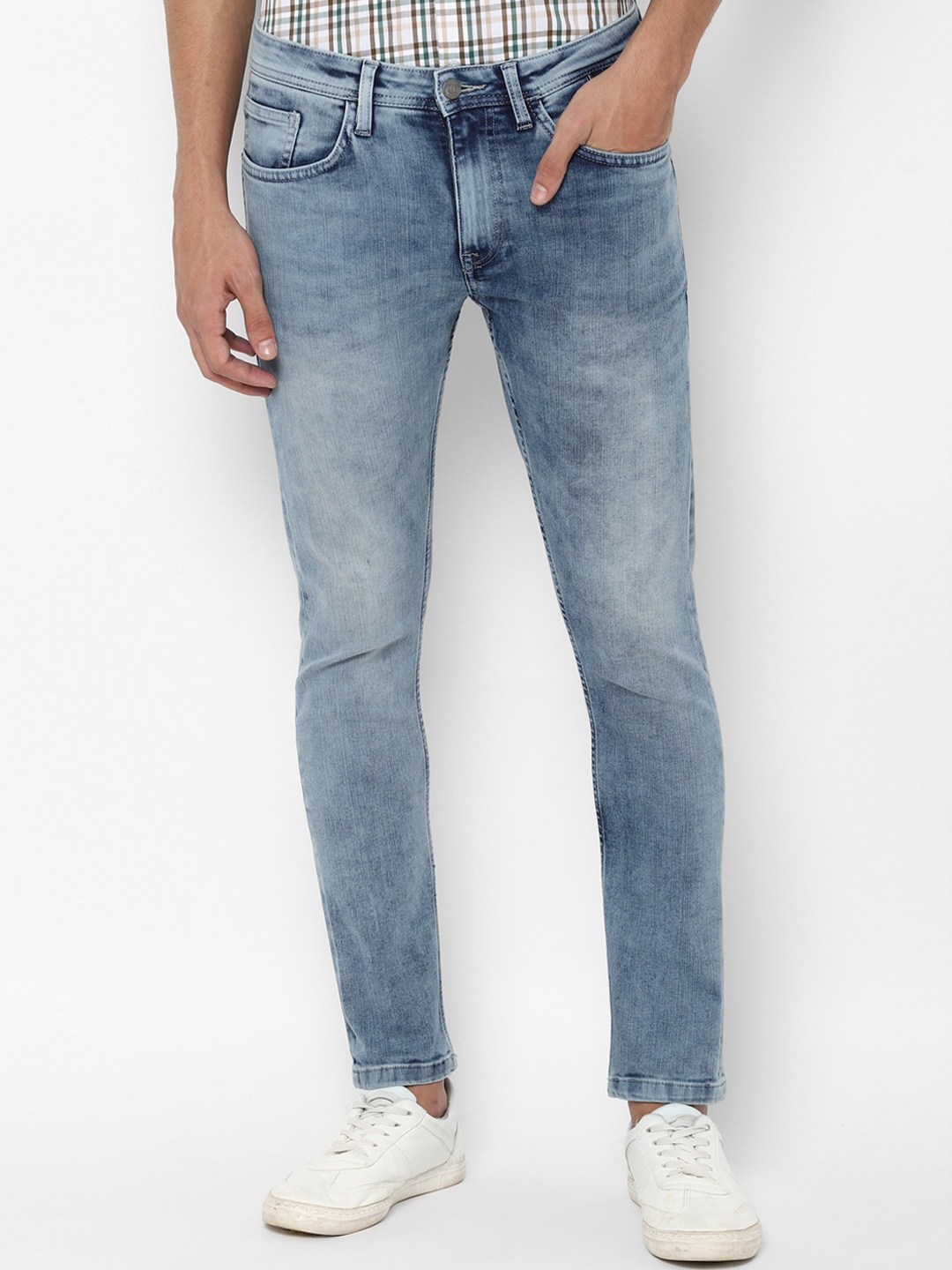 

Allen Solly Men Navy Blue Slim Fit Heavy Fade Jeans