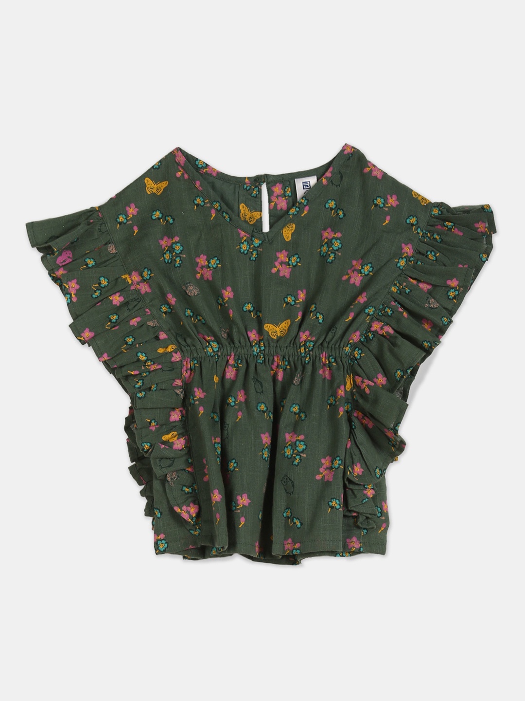 

Cherokee Olive Kaftan Top