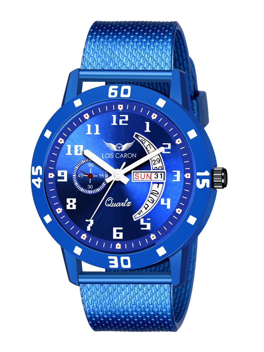 

LOIS CARON Men Blue Dial & Straps Analogue Watch 8215